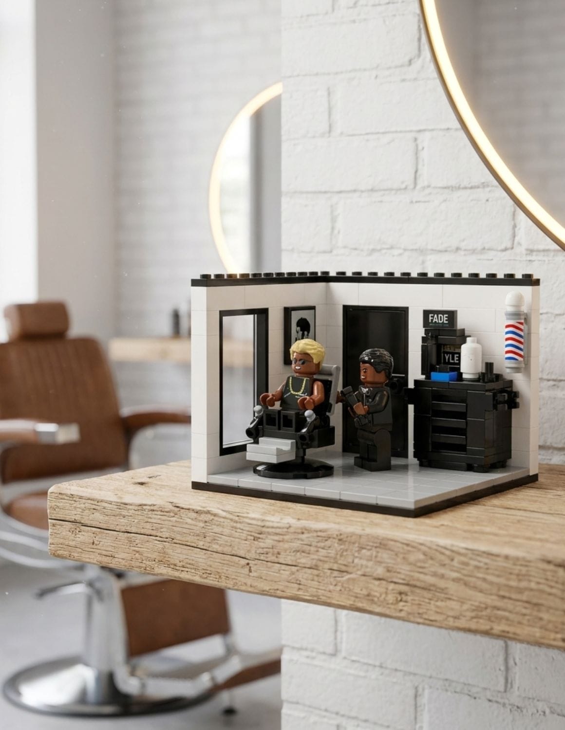 JBS Barbershop Klemmbaustein-Set – Baue deinen eigenen Barbershop | Sammel-Edition