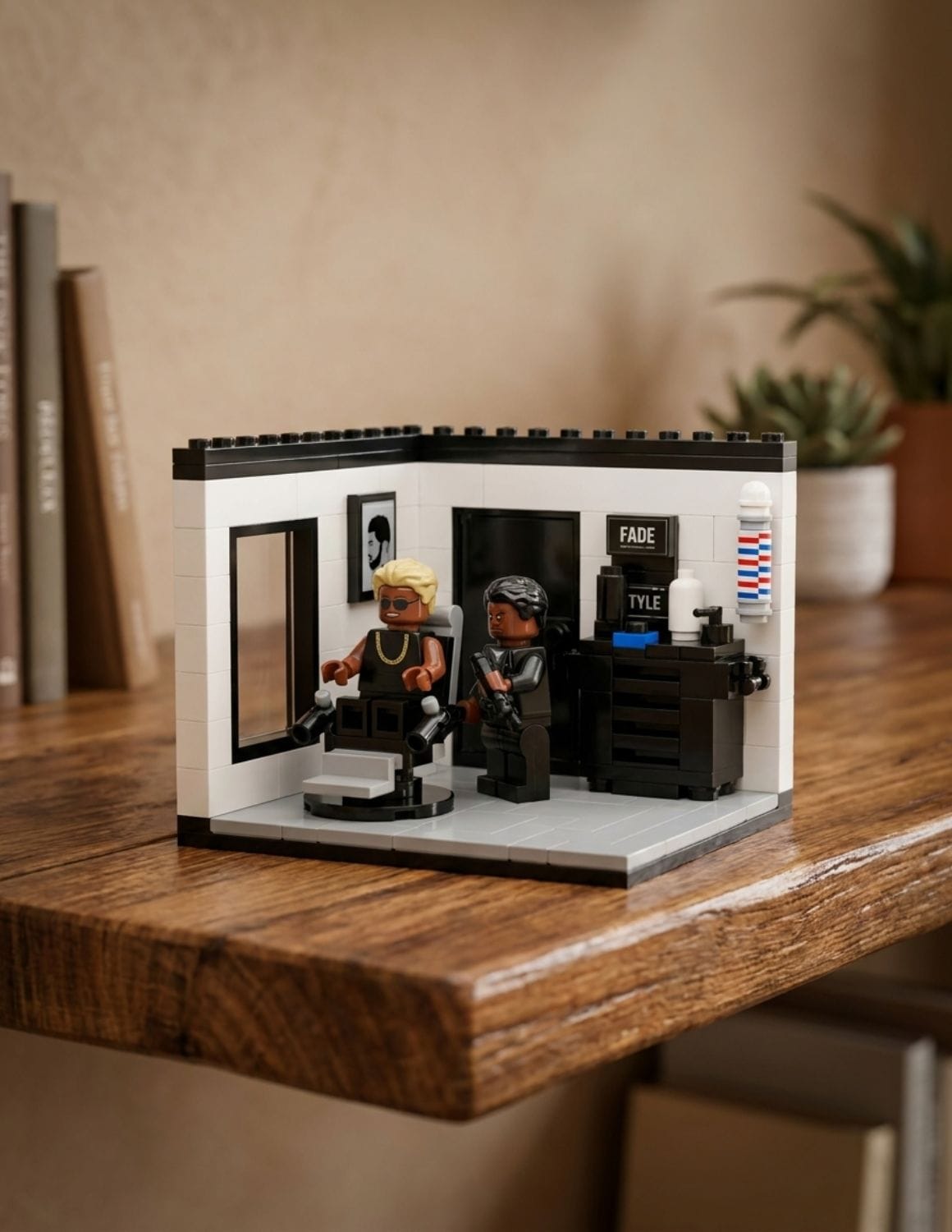 JBS Barbershop Klemmbaustein-Set – Baue deinen eigenen Barbershop | Sammel-Edition