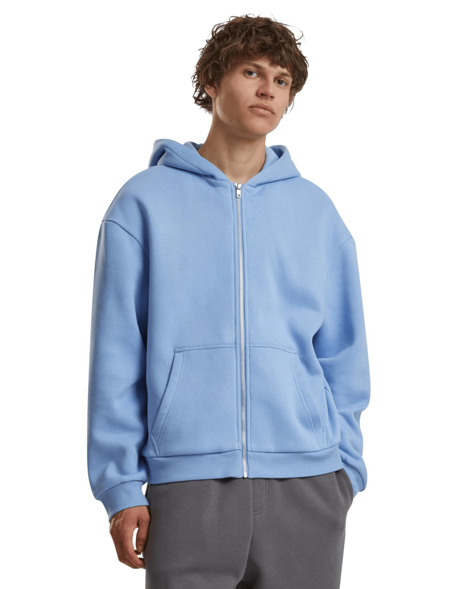 Oversized Fluffy Kapuzenpullover zip jacke mit Ihrem Logo