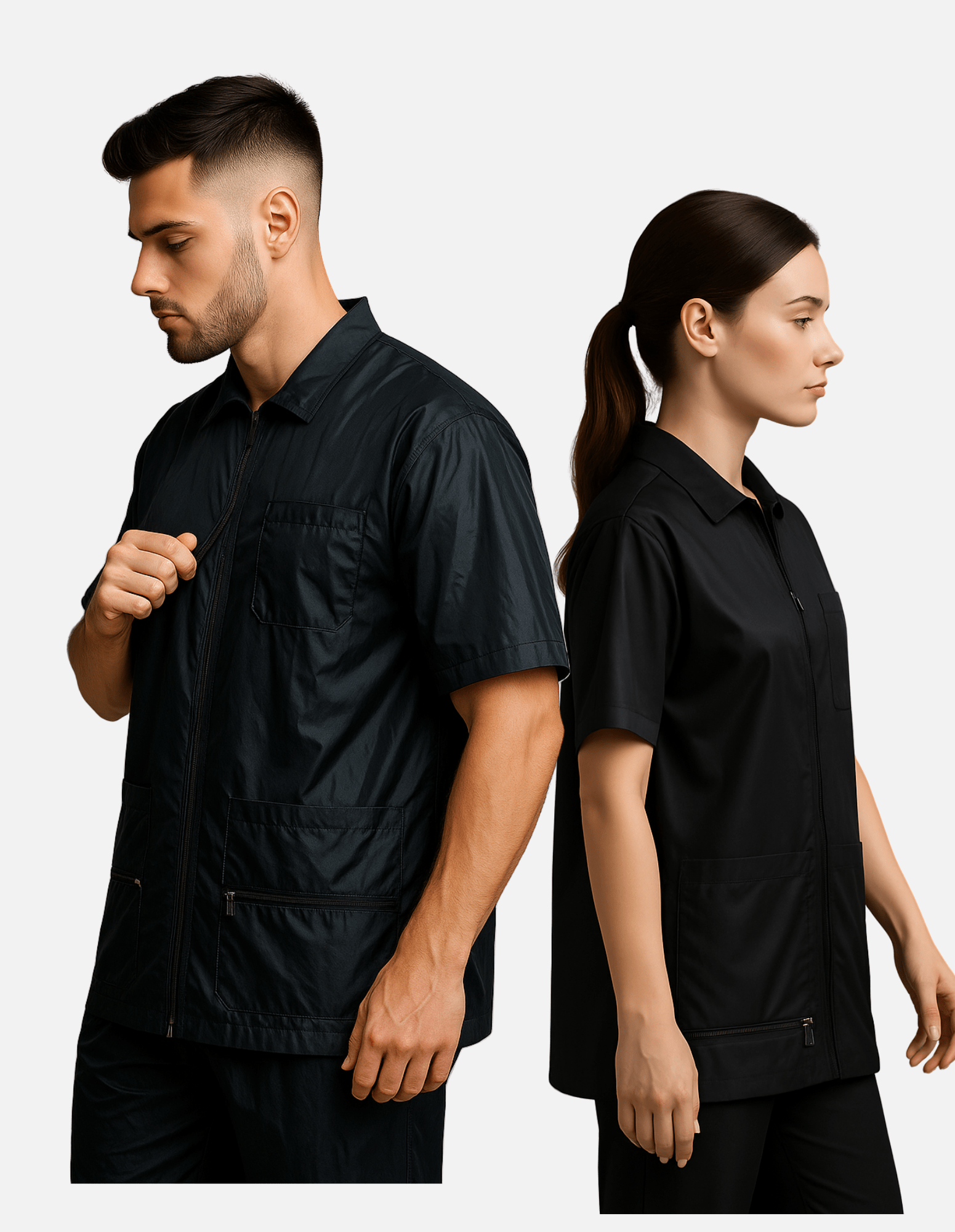 Lichte Jas voor Barber Salons, Kappers en Studio’s – optioneel met jouw Logo