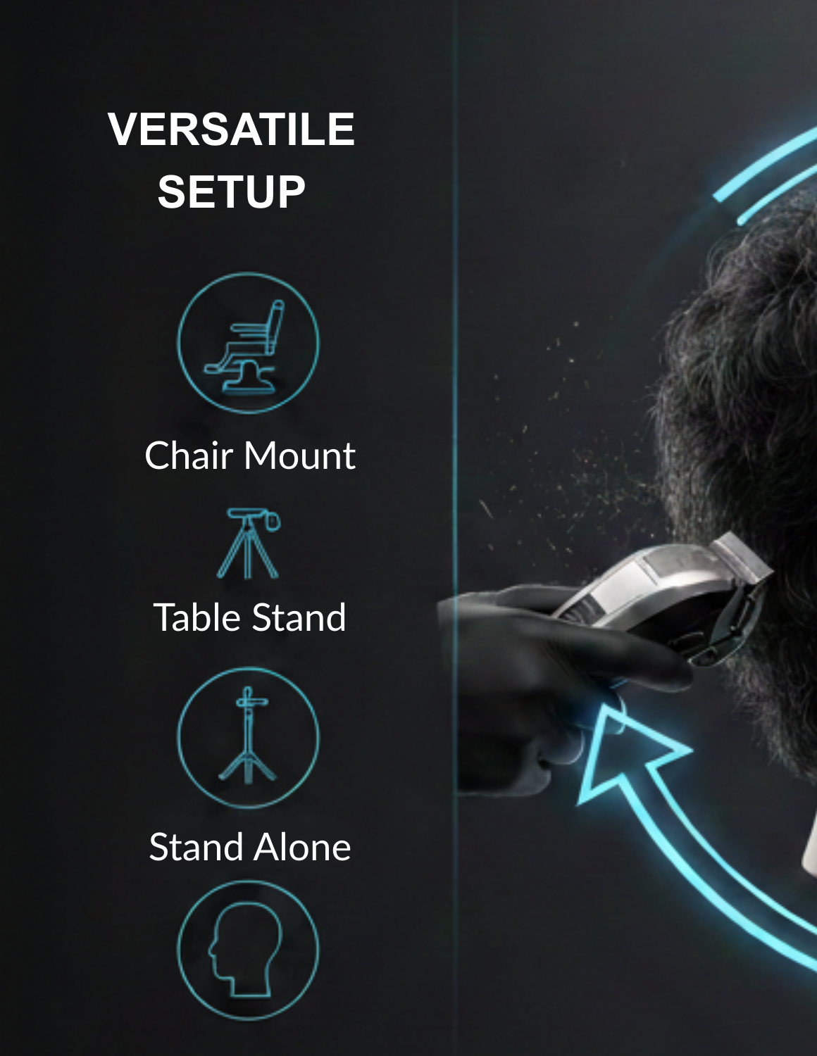 MULTI USE Barber Herren Friseur Übungskopf Kopf Bart Haare die nachwachsen Mannequin mehrmals verwendbar