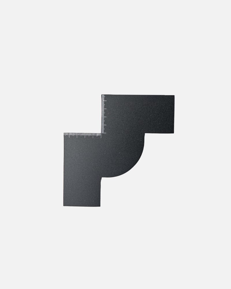 Barber Airbrush Enhancement Card – For clean edges and precise contours. Stencil with mm scale.