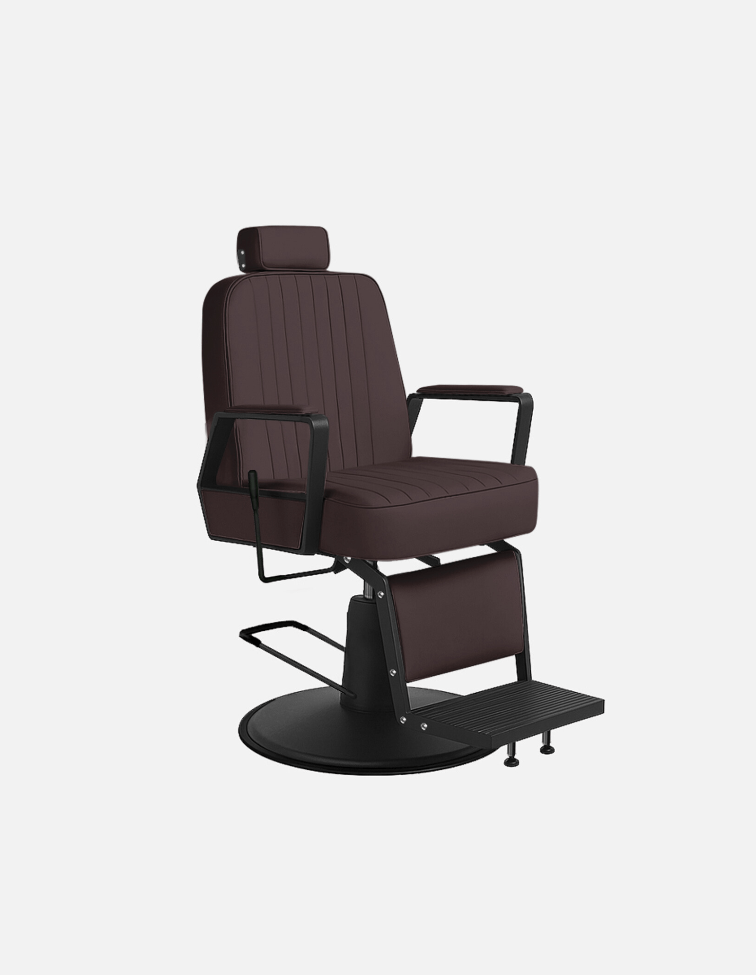 Plain BROWN-BLACK Silla de Peluquería Silla de Barbero Unisex