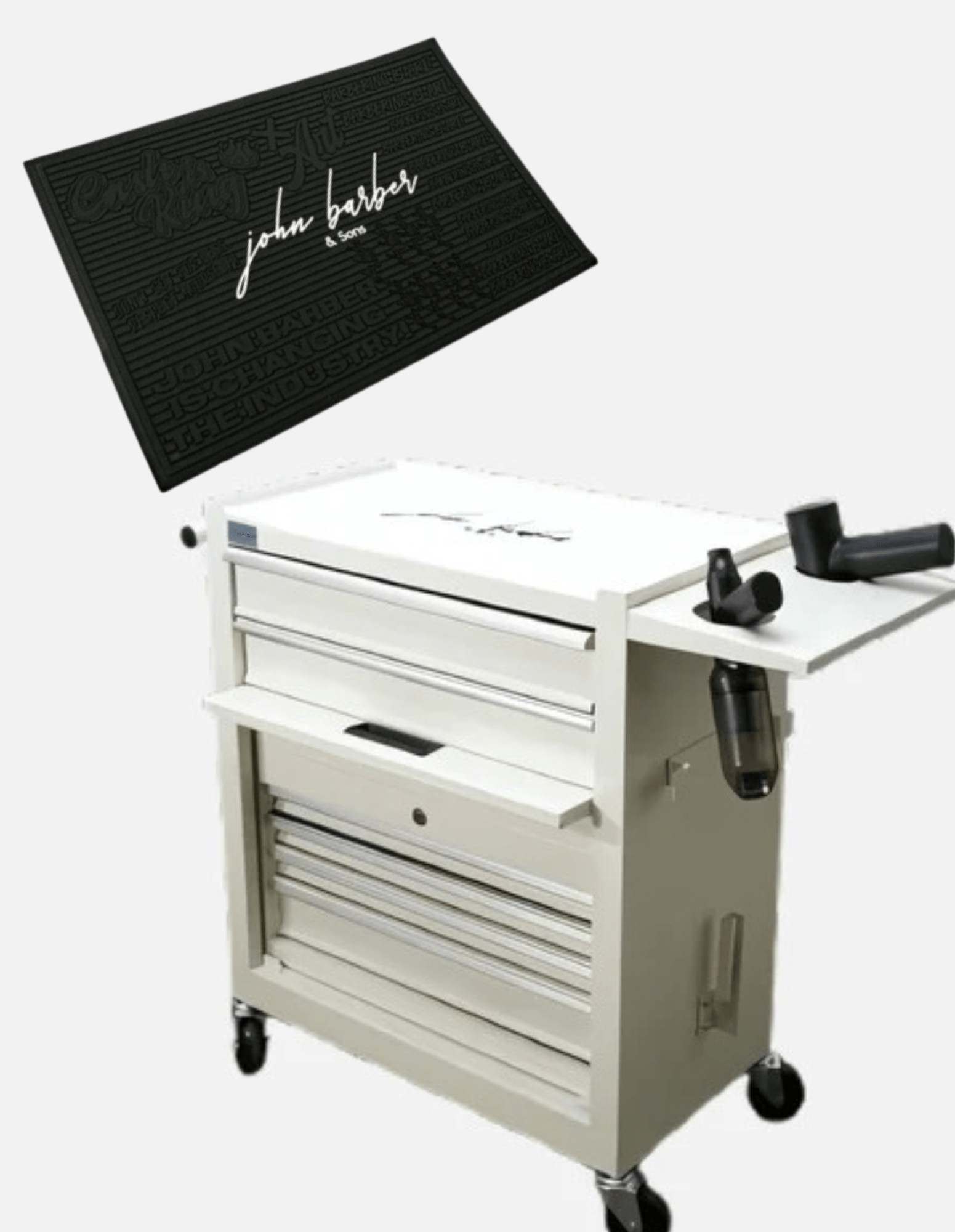 مجموعة المحطة: عربة الحلاقة + حصيرة المحطة