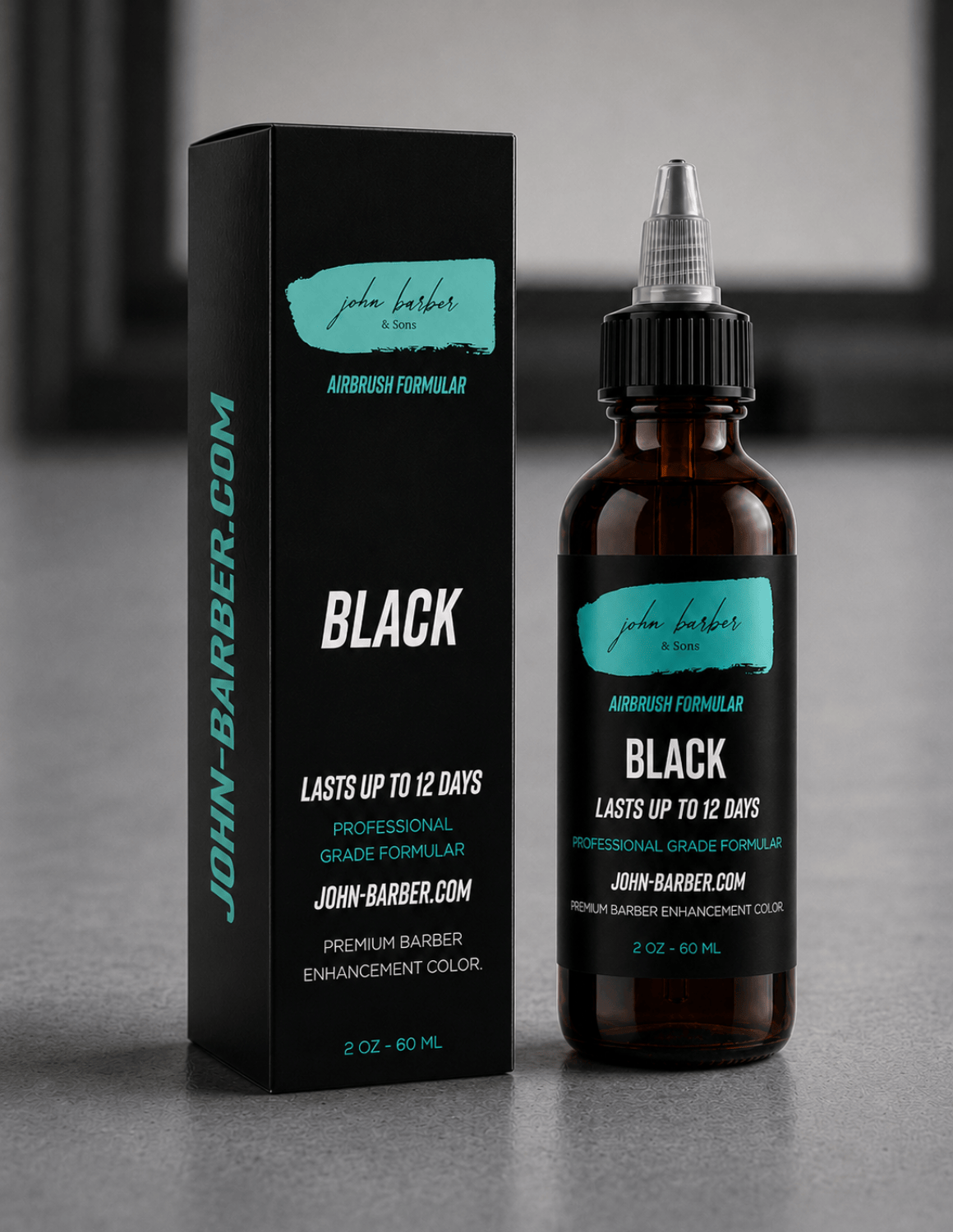 Airbrush Line-Up Color Enhancement Spray – Long-Lasting Hair Color (Black & Brown) 60 ml