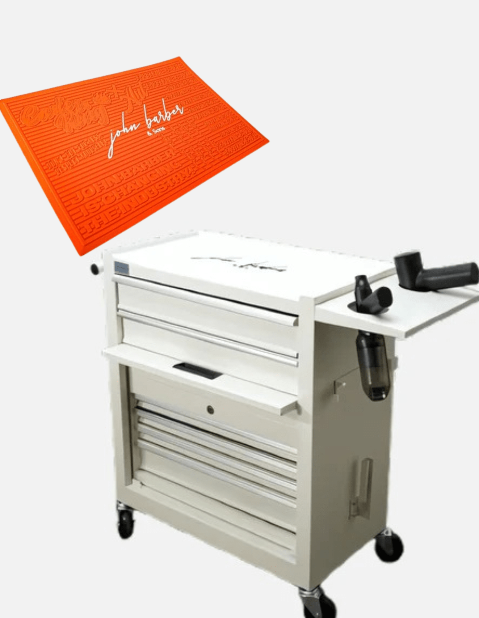 مجموعة المحطة: عربة الحلاقة + حصيرة المحطة