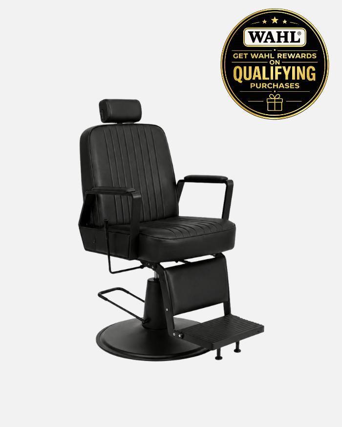 Chaise de Coiffure Unisexe Plain Schwarz ALL BLACK