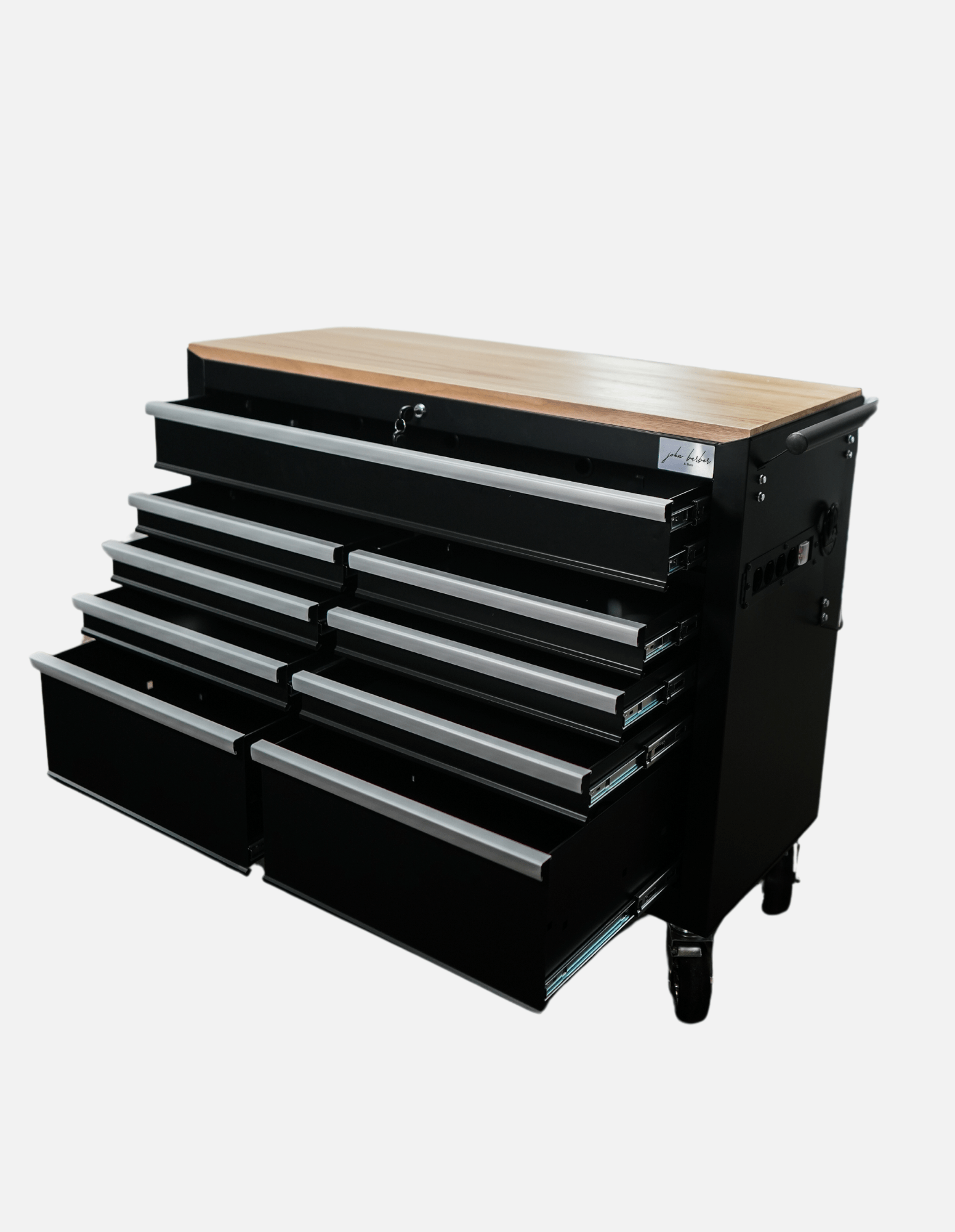 BARBER ROLLWAGEN PRO XL - UV STERILIZÁLÁS - FA MUNKALAP - BEÉPÍTETT KONNEKTOR