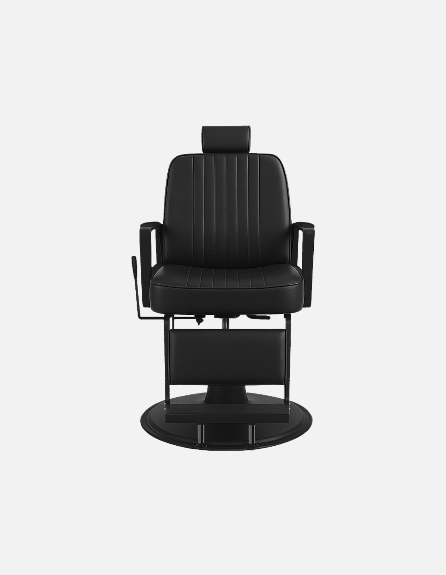 Plain Black ALL BLACK Unisex Barber Chair