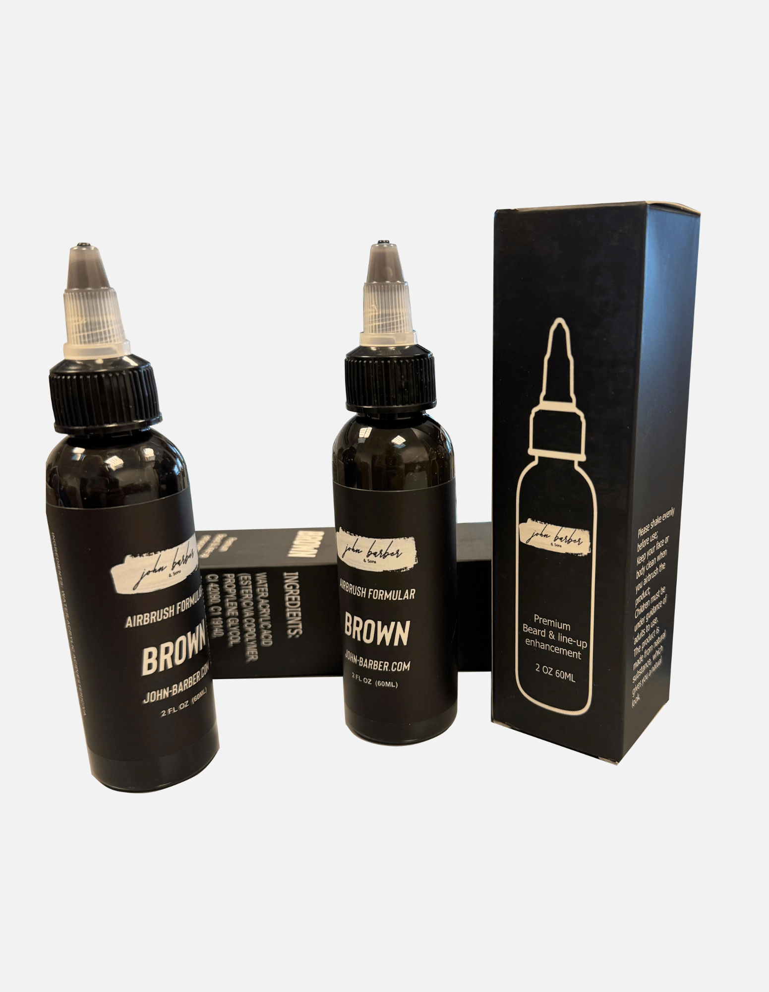 Airbrush Line-Up sprej za poboljšanje boje, privremena boja za kosu, smeđa i crna 60 ml