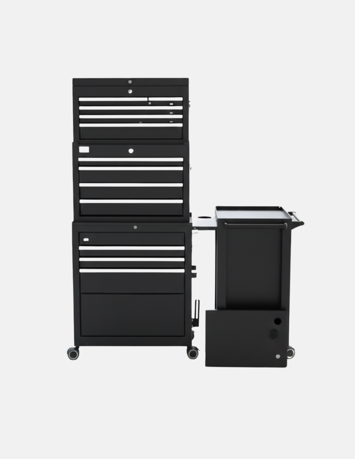 Erweiterung , Erhöhung mit 4 Schubladen für den Barber Trolley Rollwagen Pro Friseurwagen