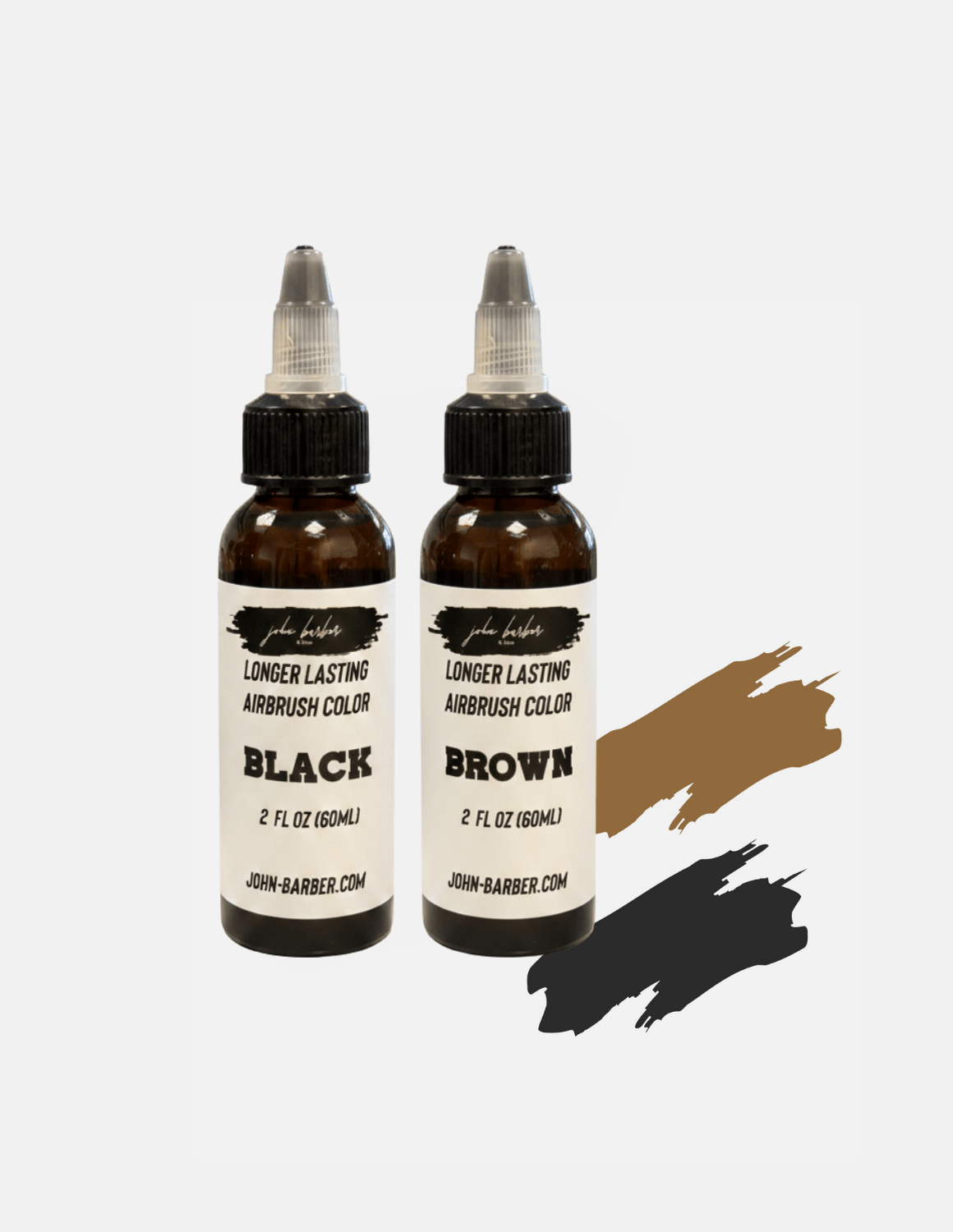 Airbrush Line-Up Farb-Enhancement Spray Braun & Schwarz 60 ml – lang anhaltendes Farbspray für präzise Haarlinien, Bartkonturen und professionelles Barber-Finishing.