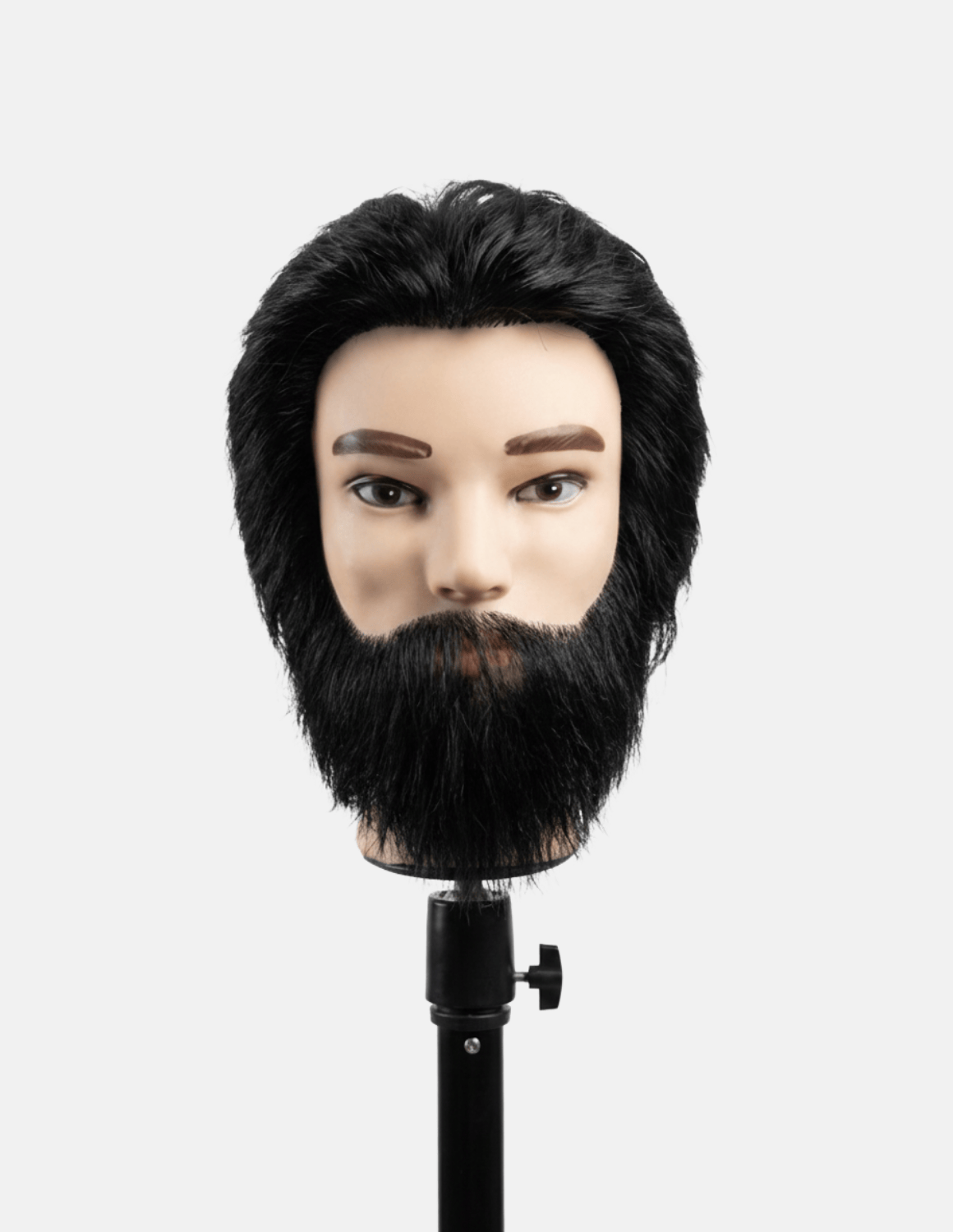 Multi-Use Barber Herren Übungskopf – wiederverwendbarer Mannequin-Kopf mit nachwachsenden Haaren und Bart für Friseur- und Barber-Training.
