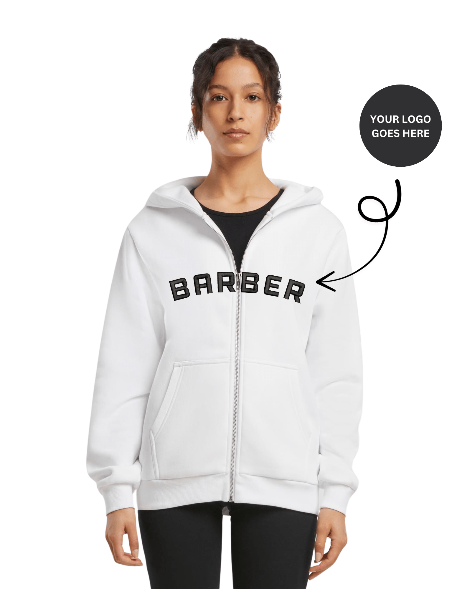 Oversized hoodie in "acid washed" stijl met jouw logo