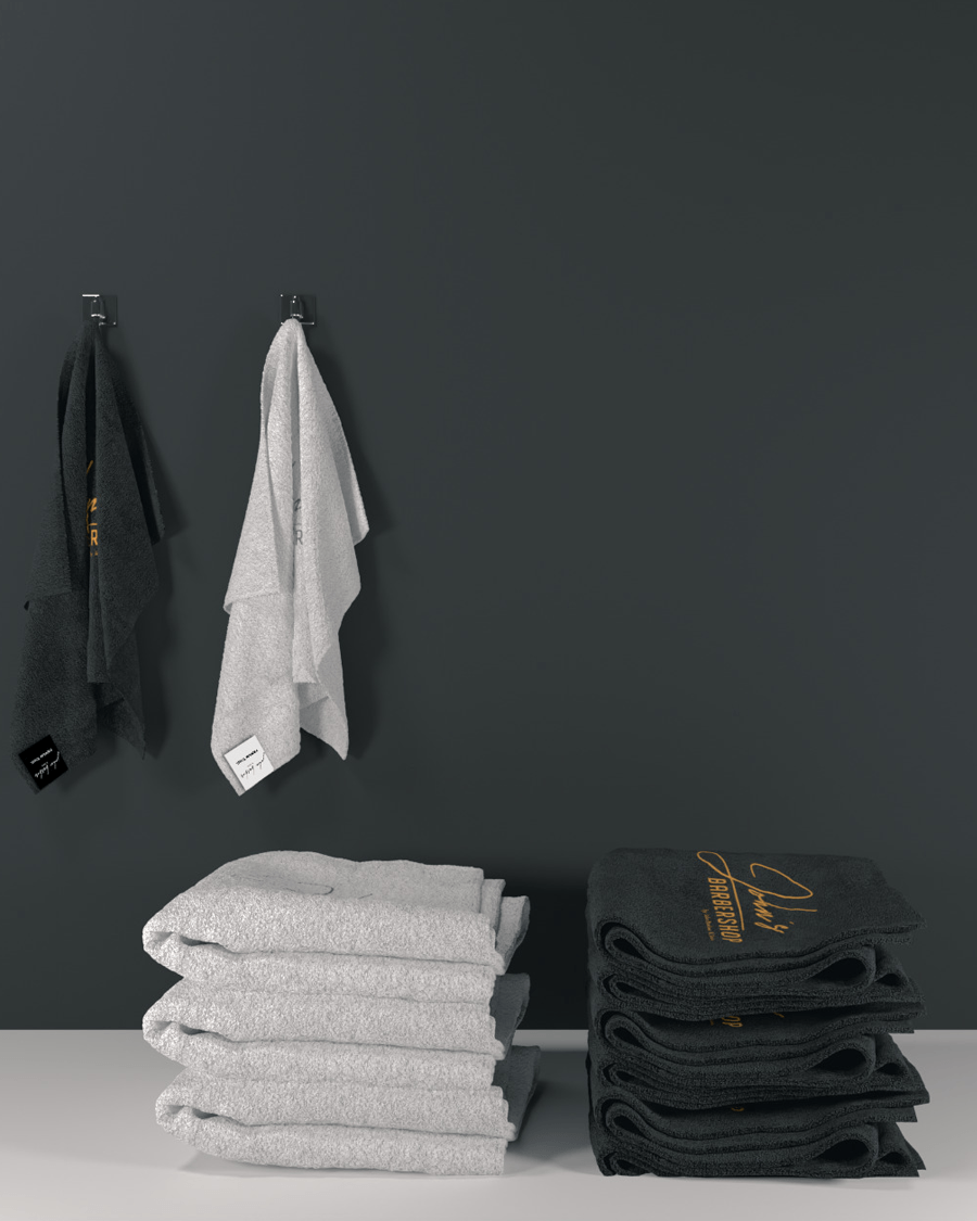 johnbarbersons Handtücher mit deinem Logo