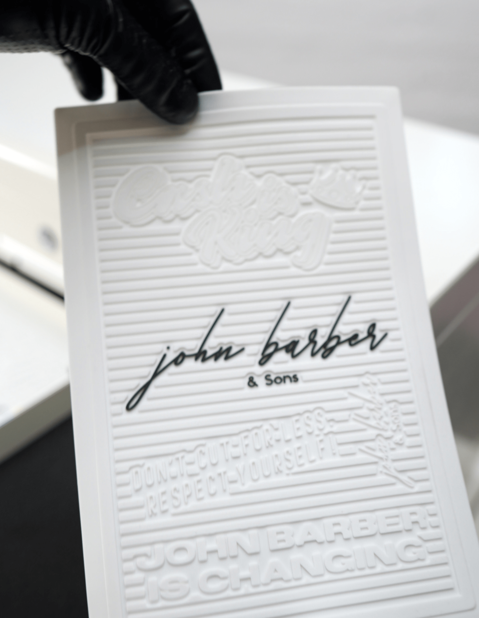 Silikonmatten Set voor Barber en Kapper Trolley Werkplek