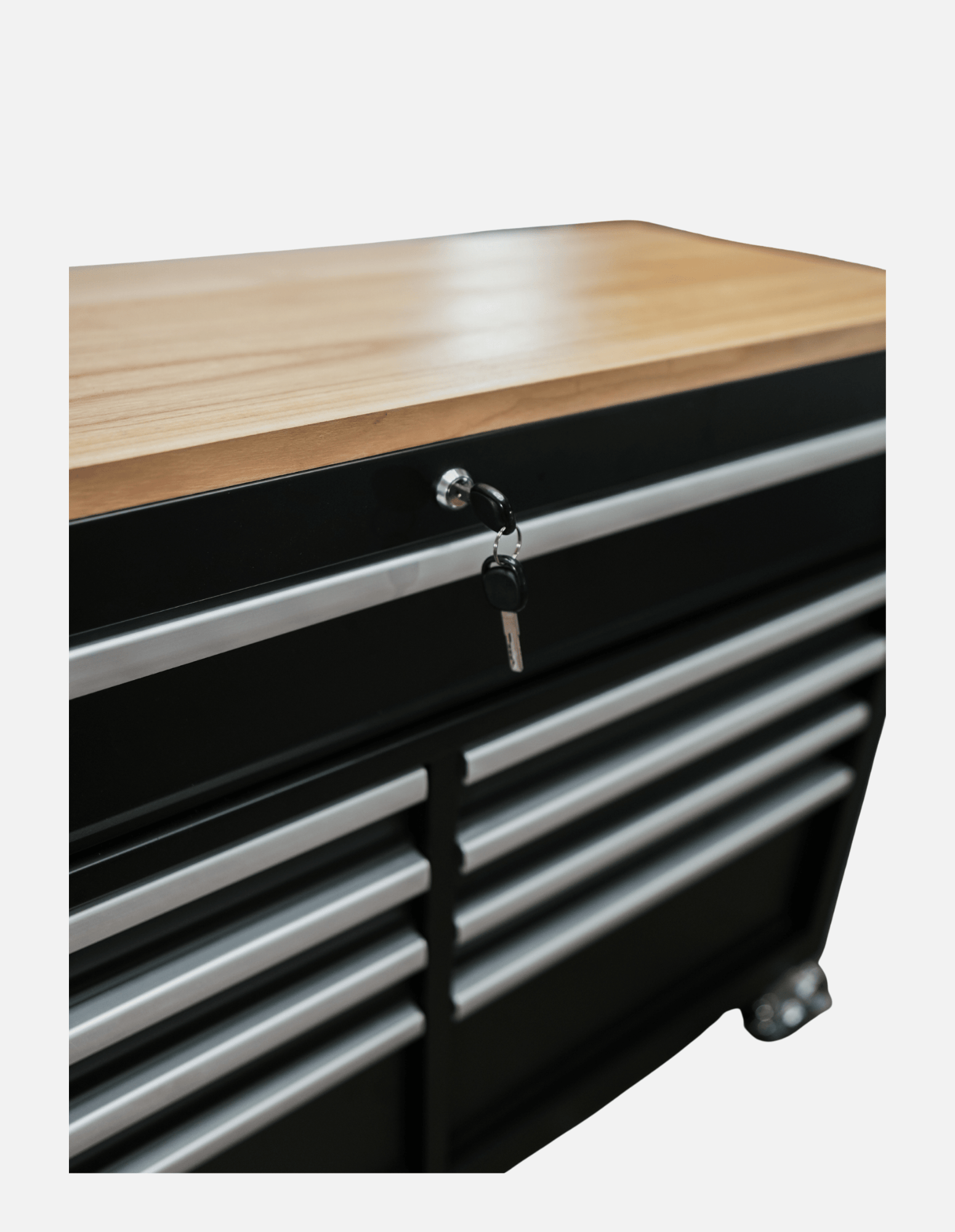 Barber Rollwagen Pro XL mit UV Sterilisation und Holz Arbeitsplatte