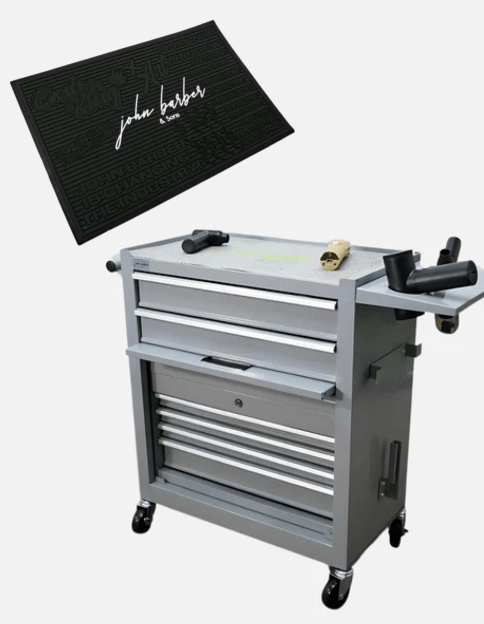 مجموعة المحطة: عربة الحلاقة + حصيرة المحطة