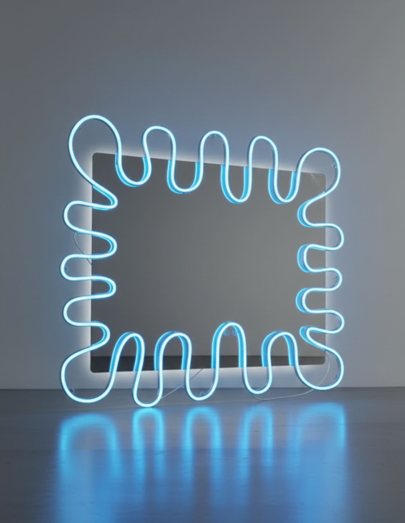 Okvir za ogledalo Neon Splash s ili bez ogledala za brijačnice i salone – Inspirirano Barber Nils Studio