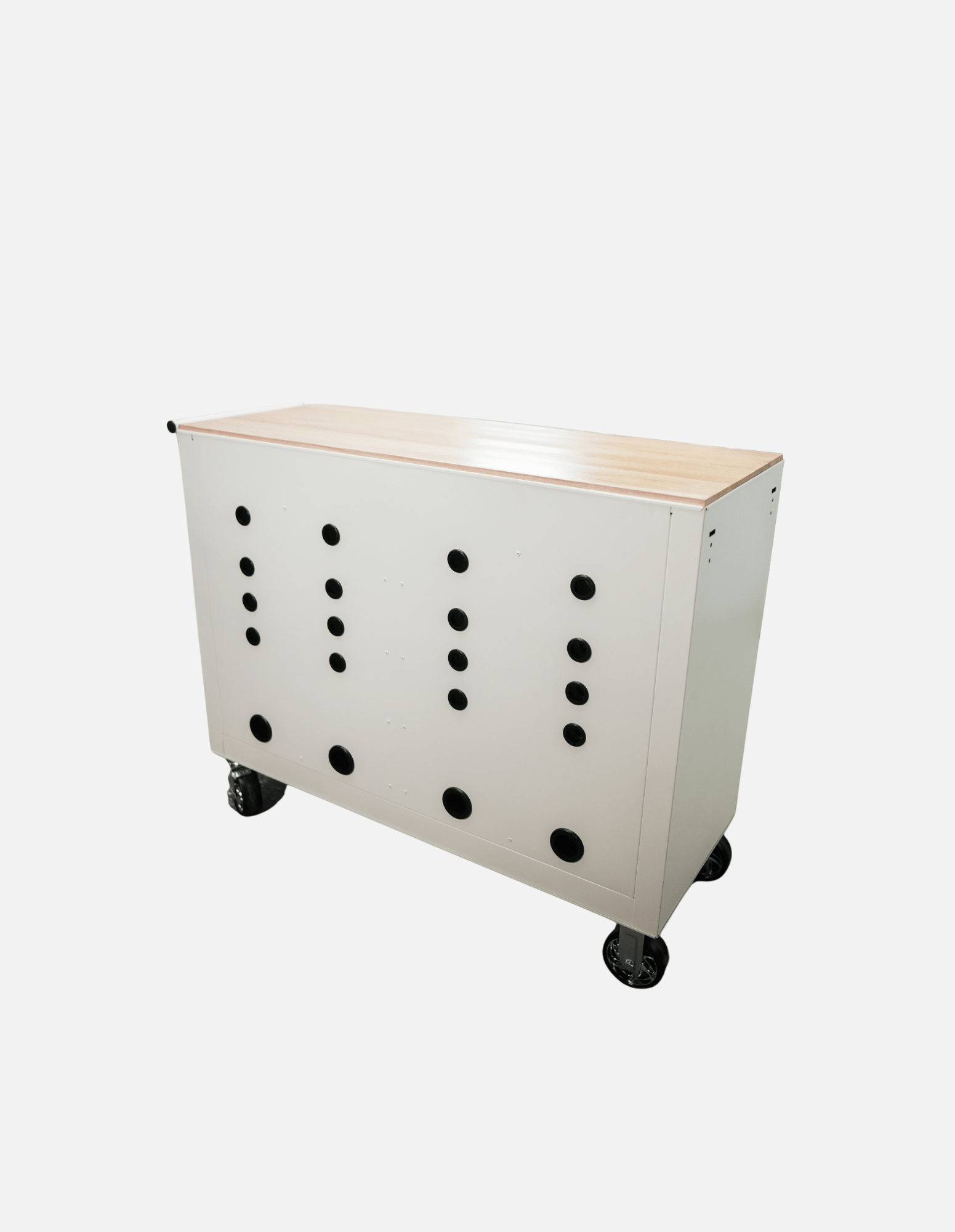 Barber Rollwagen Pro XL mit UV Sterilisation und Holz Arbeitsplatte