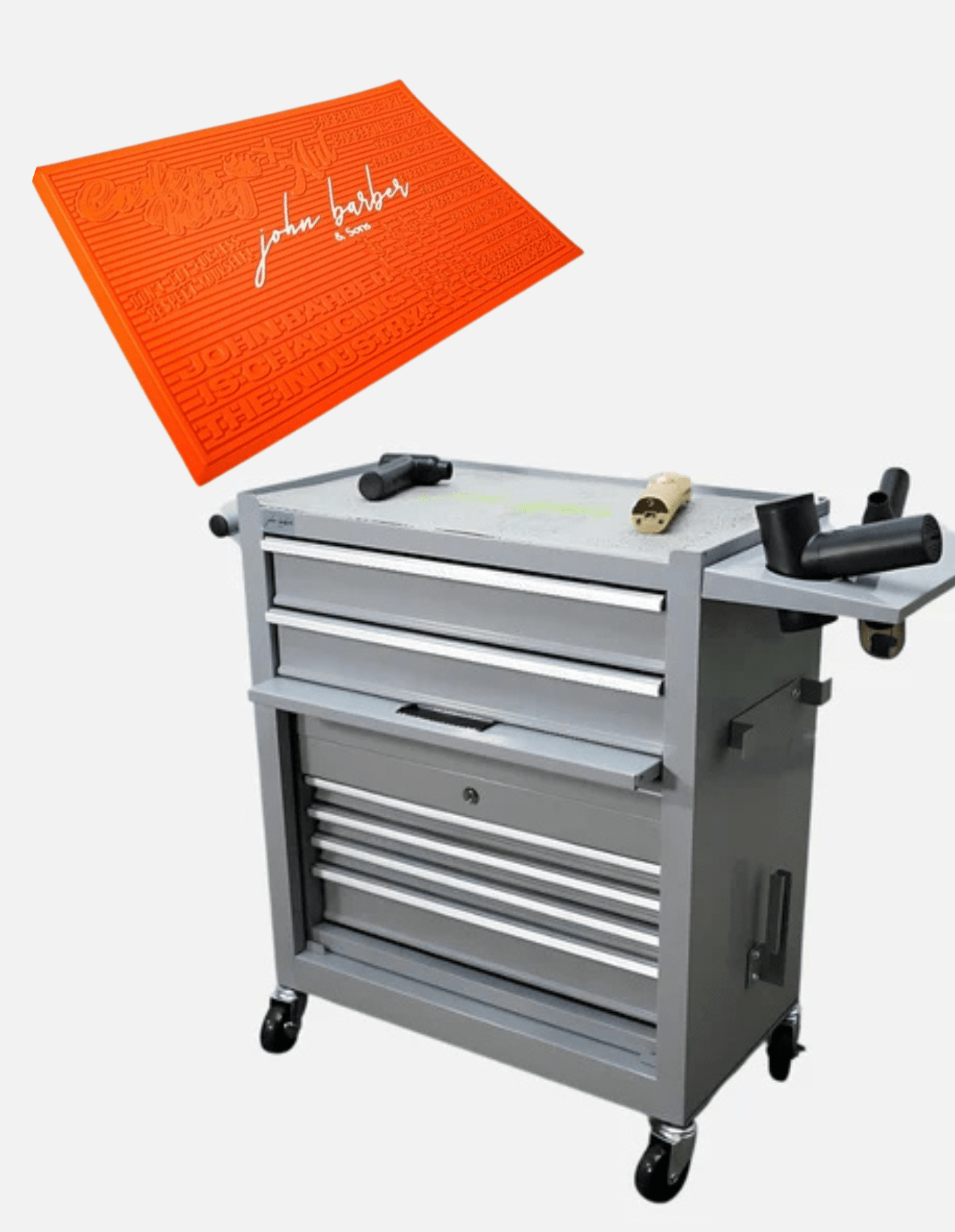 مجموعة المحطة: عربة الحلاقة + حصيرة المحطة