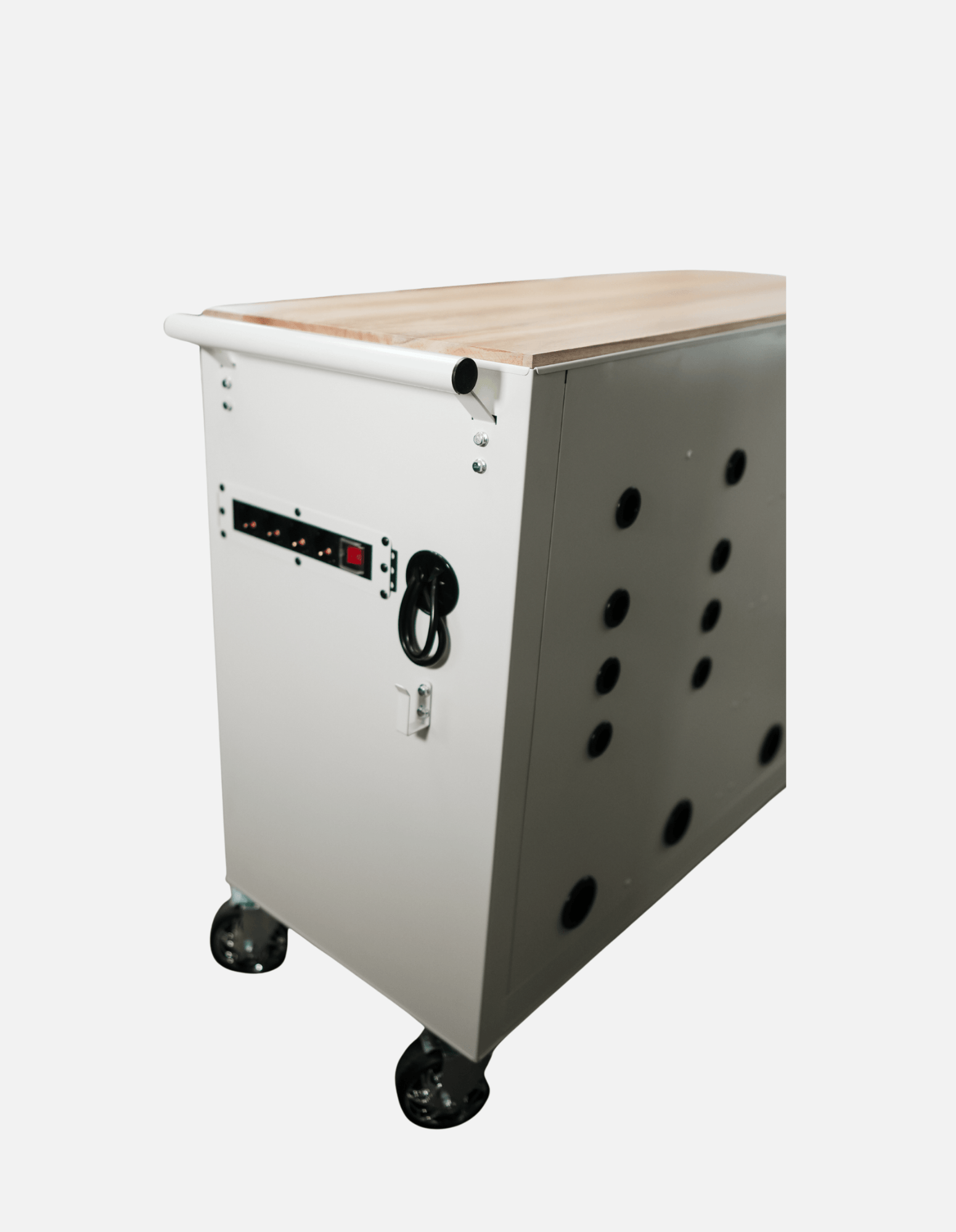 Barber Rollwagen Pro XL mit UV Sterilisation und Holz Arbeitsplatte