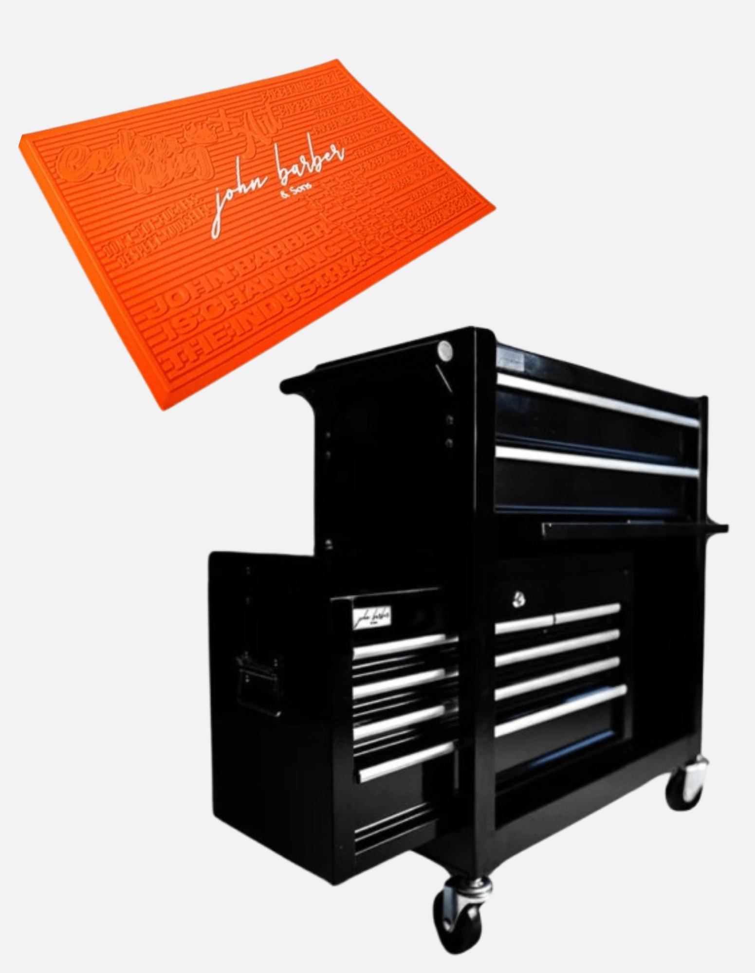 مجموعة المحطة: عربة الحلاقة + حصيرة المحطة