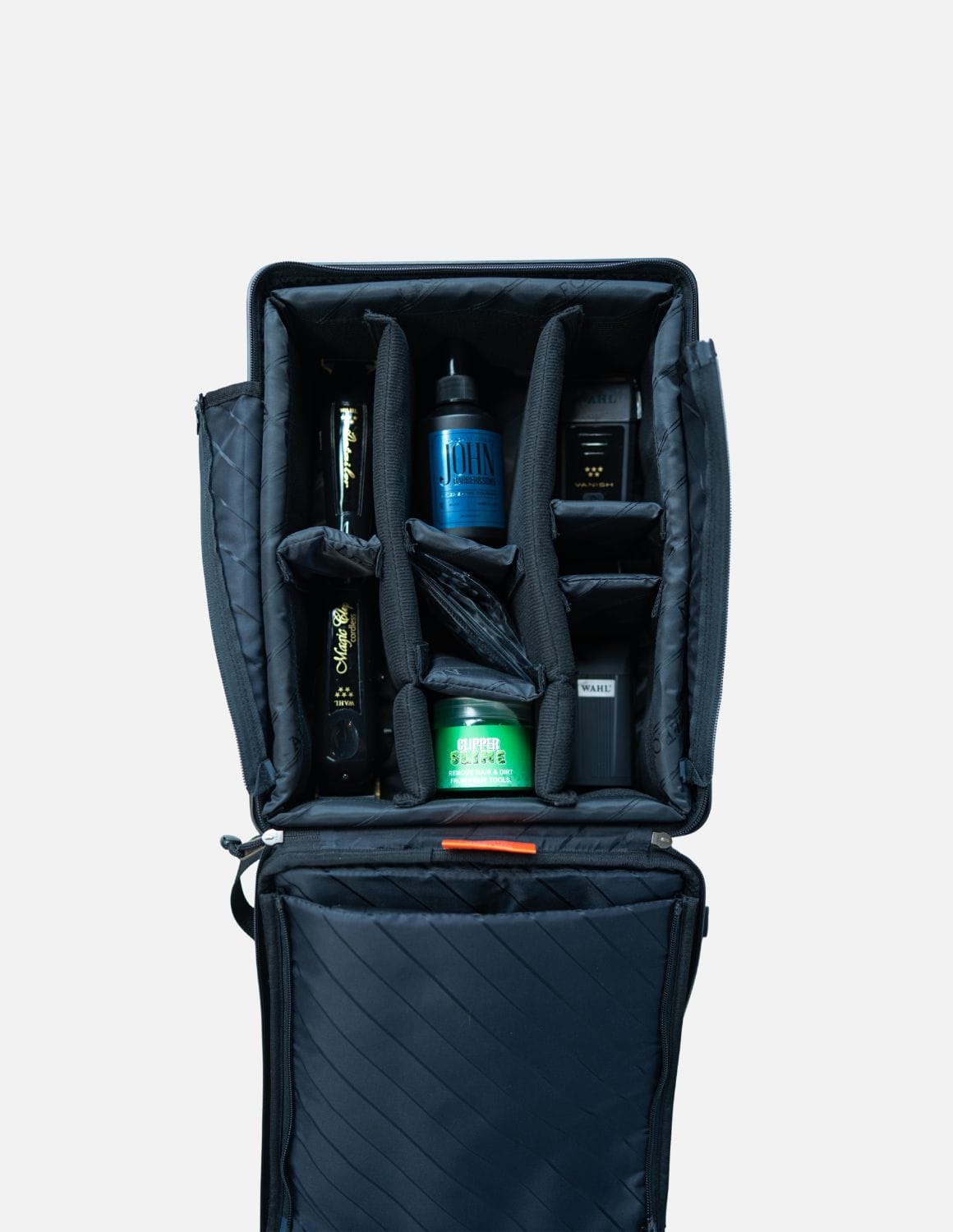 John Barber & Sons × ALEON 16- i 17-inčni Hibridni Aluminijski Barber Ruksak | Premium Ruksak s Tvrdim Kućištem za Mašinice, Trimere, Škare, Barber Alate i Profesionalnu Oprema