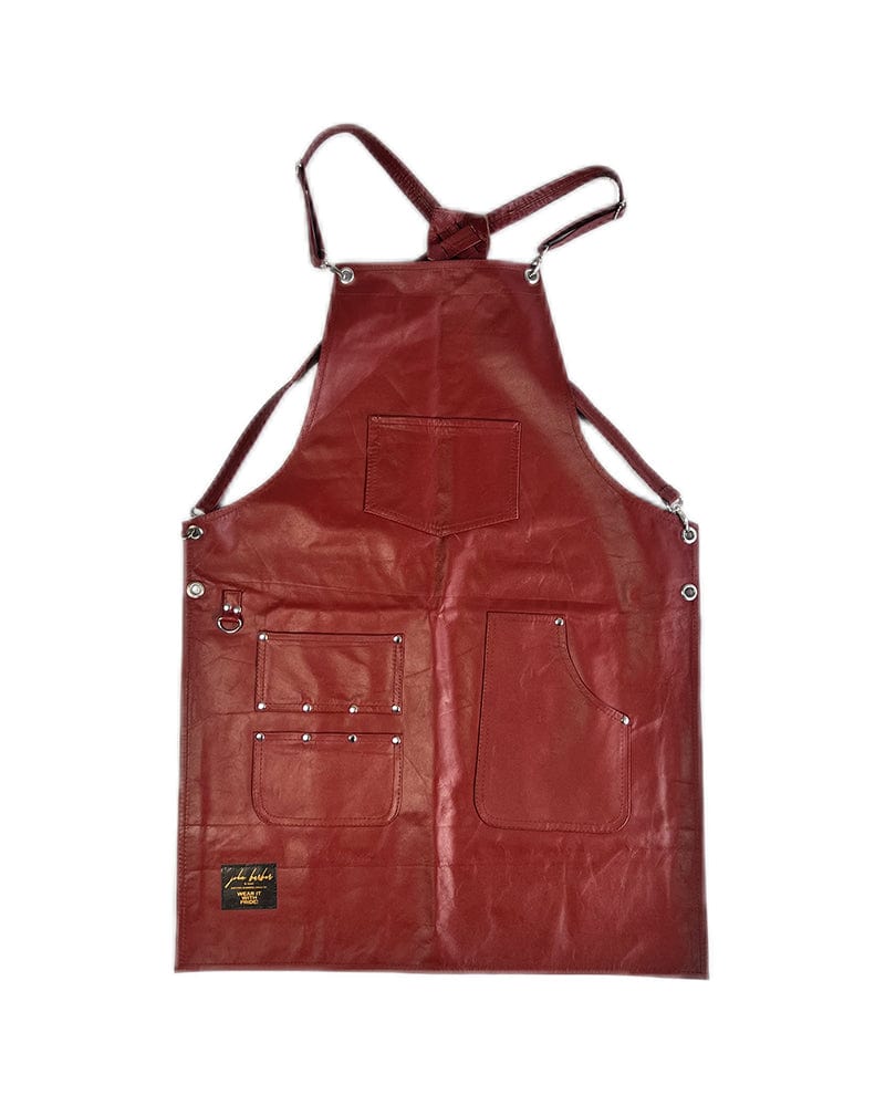 johnbarbersons Kastanienfarbe Barber & Friseur Schürze aus echtem Leder