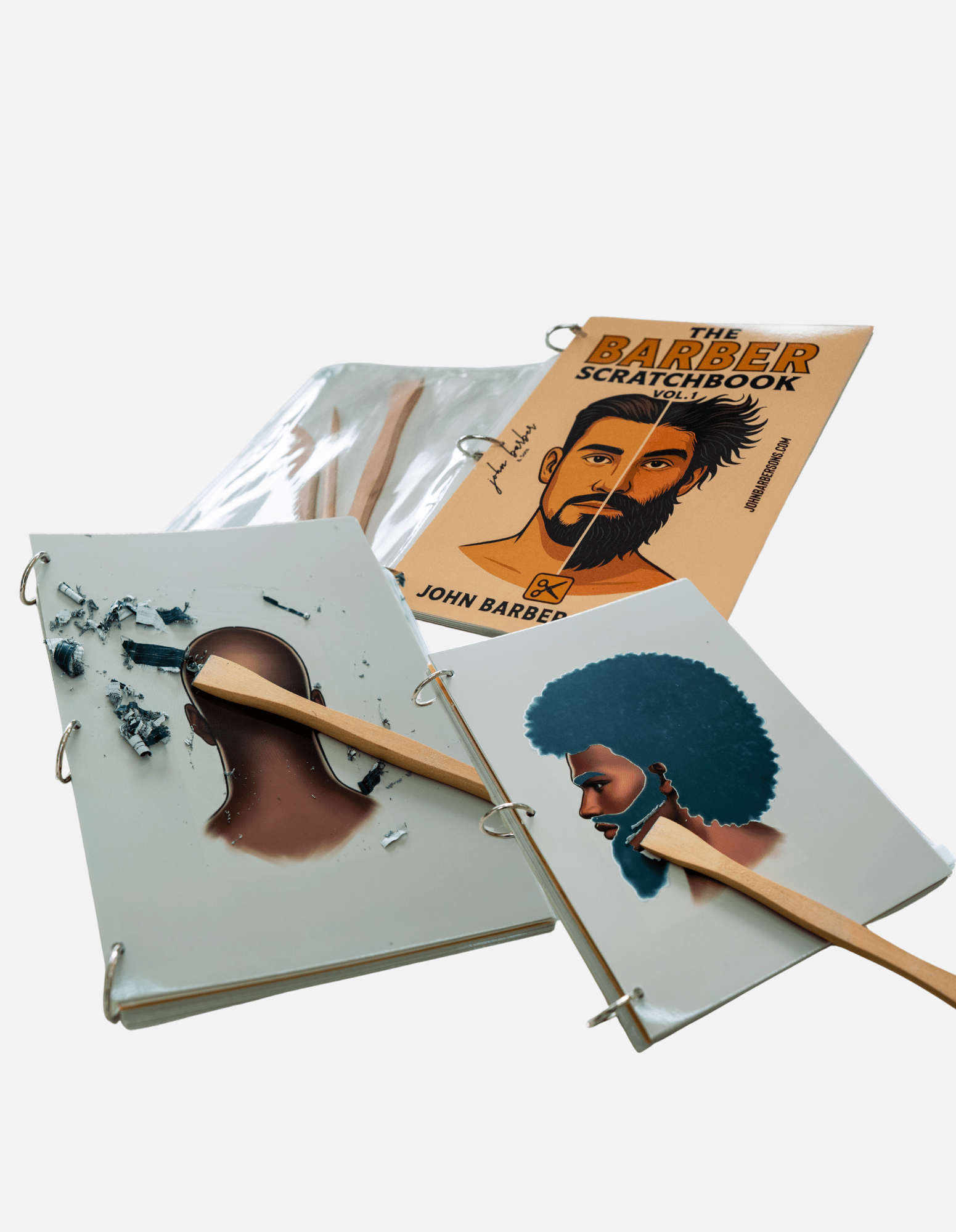 The Barber Scratchbook Vol. 1 Barbiere Parrucchiere Bambini "Libro da Grattare" – Libro Interattivo per Imparare, Rilassarsi & Divertirsi