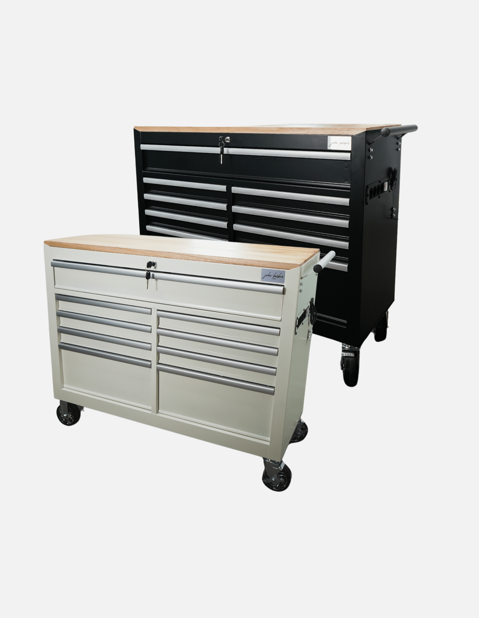 BARBER ROLLWAGEN PRO XL - UV STERILIZÁLÁS - FA MUNKALAP - BEÉPÍTETT KONNEKTOR