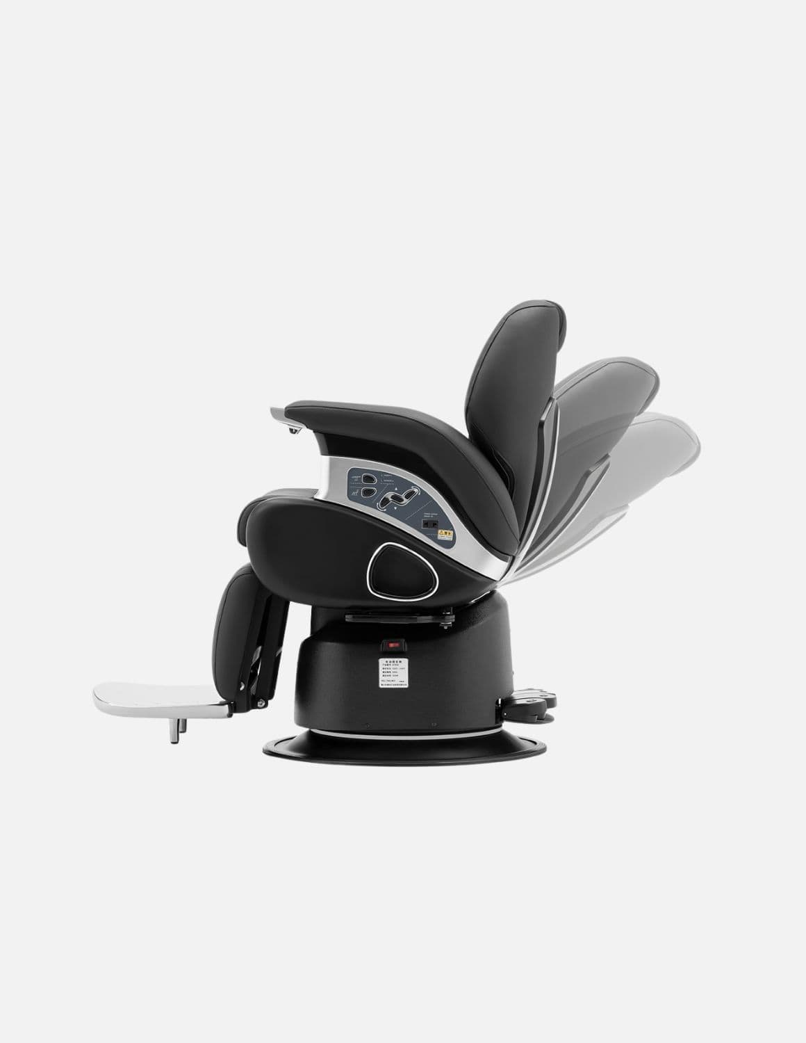 JBS e-Prestige 1.0 Schwarz — Vollelektrischer Barberstuhl & Friseurstuhl mit elektrischer Höhenverstellung, elektrischer Neigung & Memory-Funktion | Premium-Stuhl für Barbershop, Friseursalon & Studio