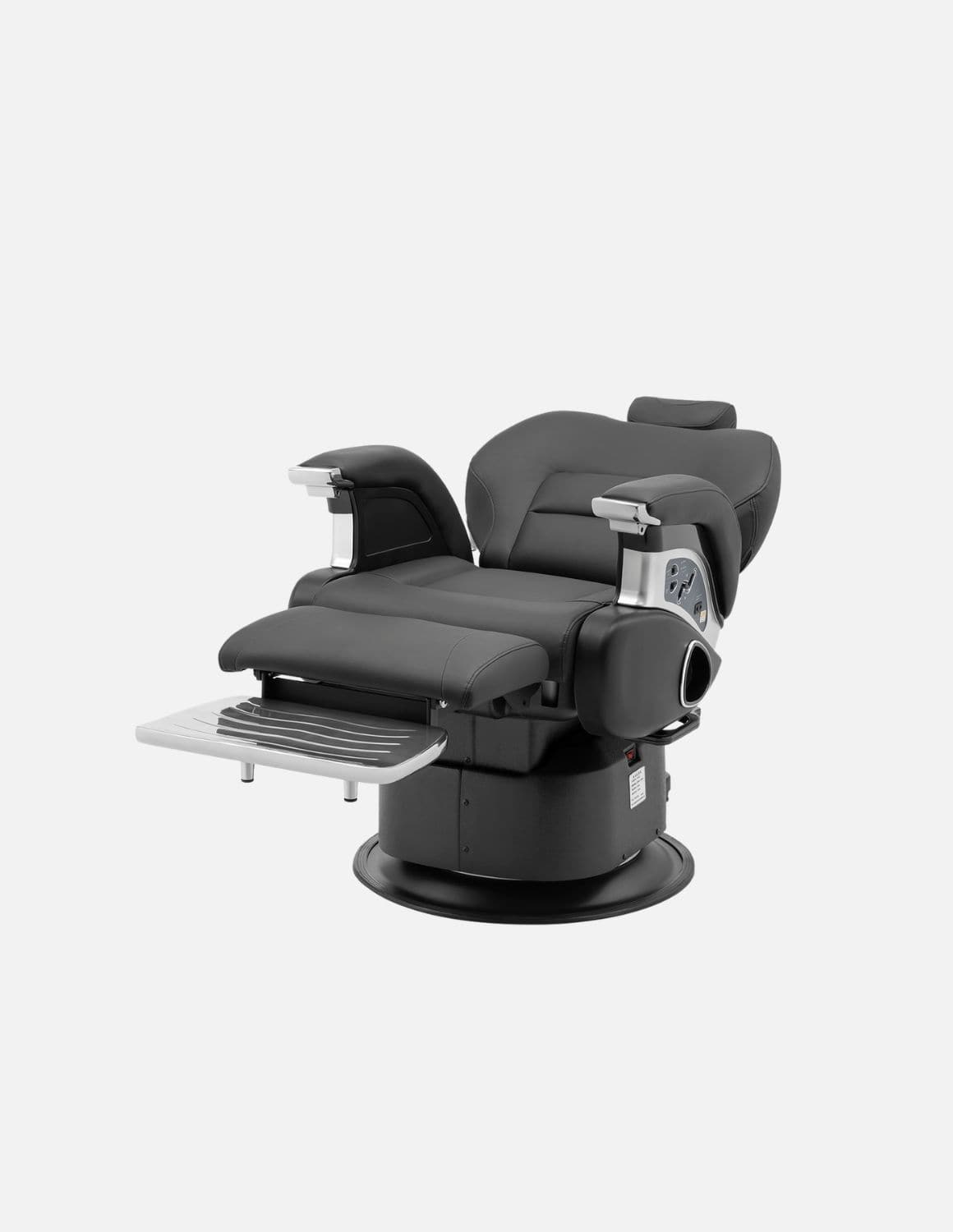 JBS e-Prestige 1.0 Schwarz — Vollelektrischer Barberstuhl & Friseurstuhl mit elektrischer Höhenverstellung, elektrischer Neigung & Memory-Funktion | Premium-Stuhl für Barbershop, Friseursalon & Studio