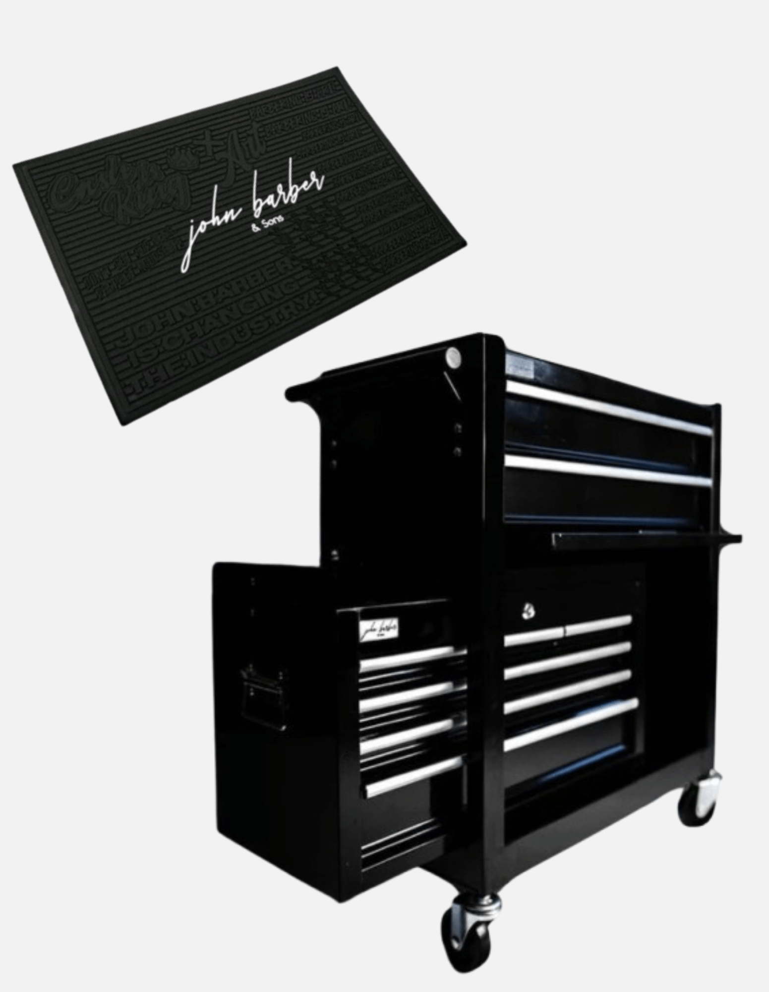 مجموعة المحطة: عربة الحلاقة + حصيرة المحطة