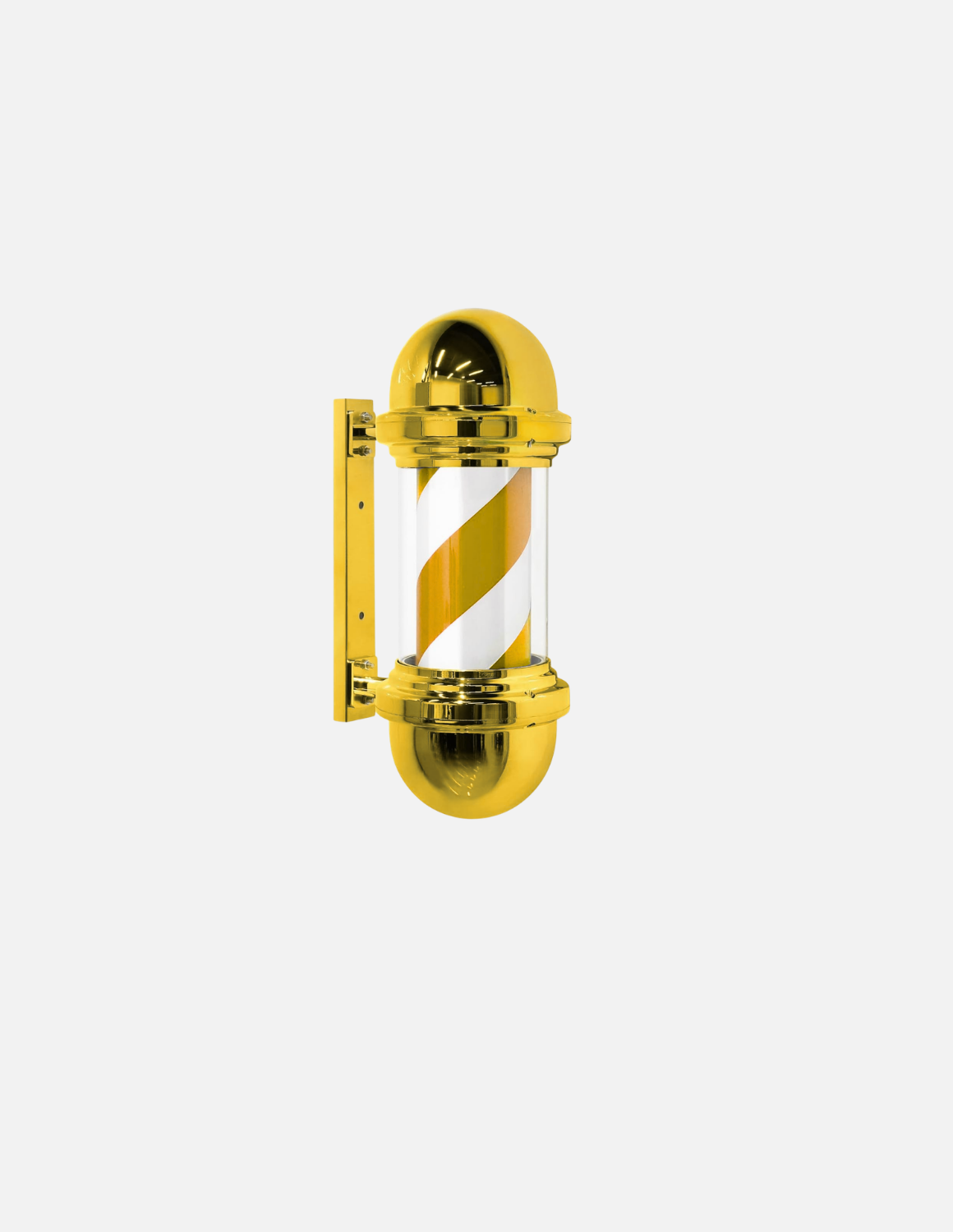 Customizable rotating barber pole for barbershop exterior signage 💈