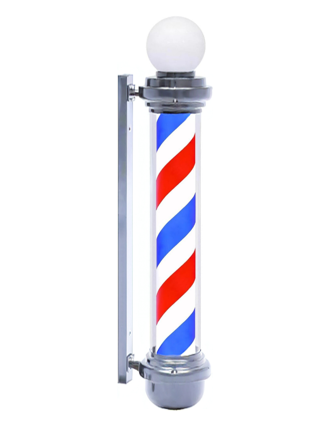 Customizable rotating barber pole for barbershop exterior signage 💈