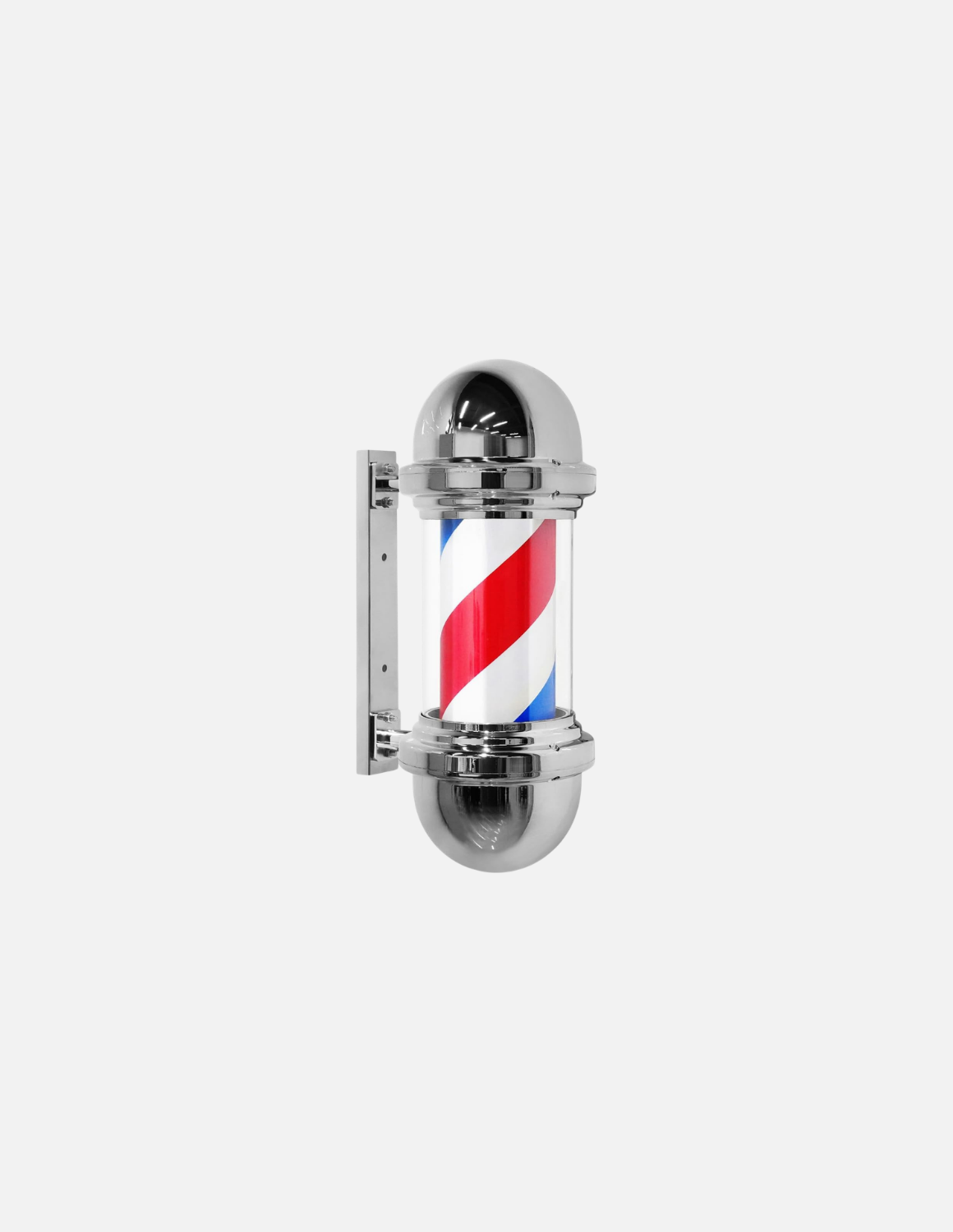 Customizable rotating barber pole for barbershop exterior signage 💈
