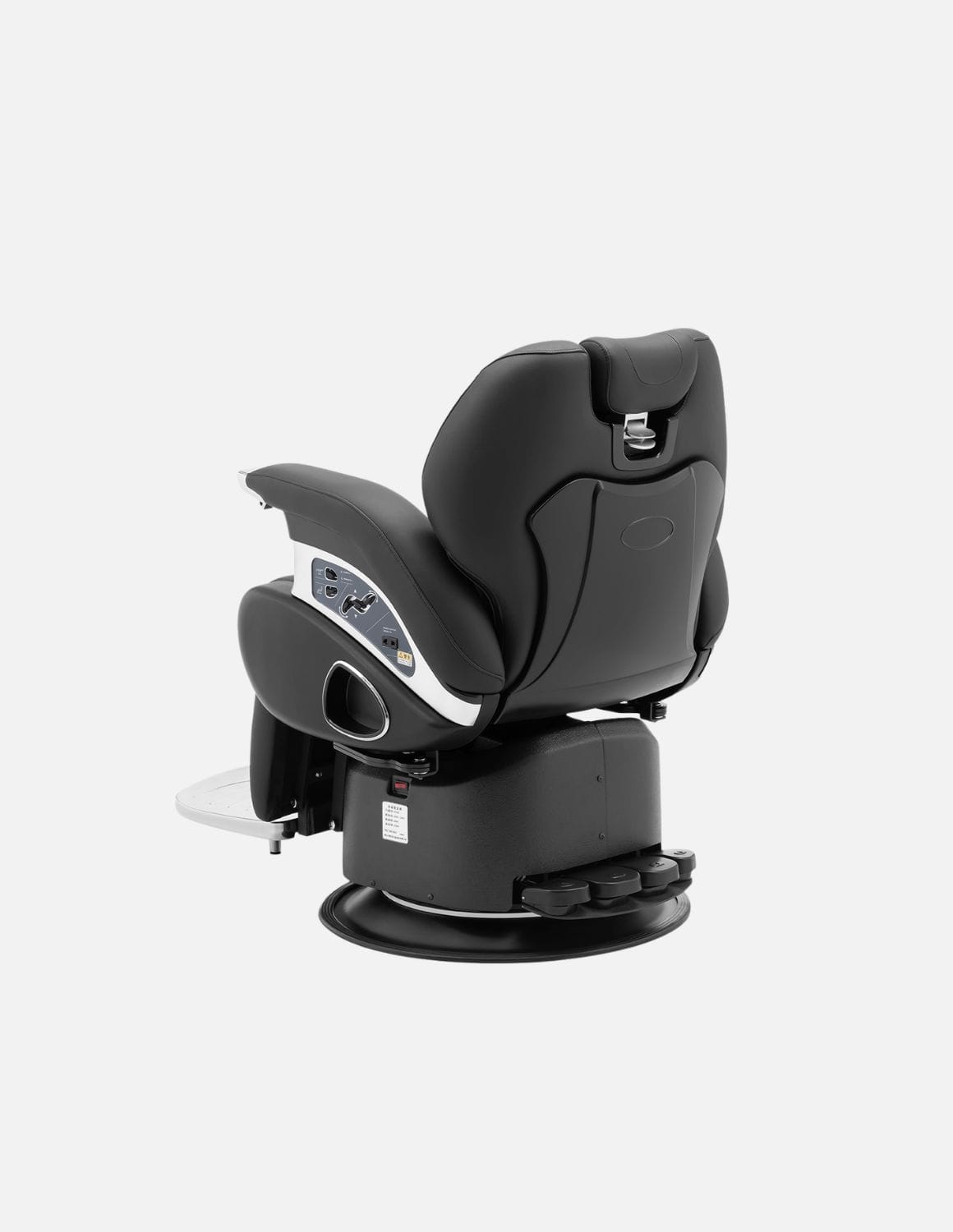JBS e-Prestige 1.0 Schwarz — Vollelektrischer Barberstuhl & Friseurstuhl mit elektrischer Höhenverstellung, elektrischer Neigung & Memory-Funktion | Premium-Stuhl für Barbershop, Friseursalon & Studio