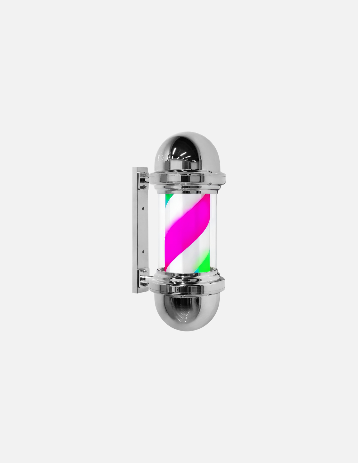 Customizable rotating barber pole for barbershop exterior signage 💈