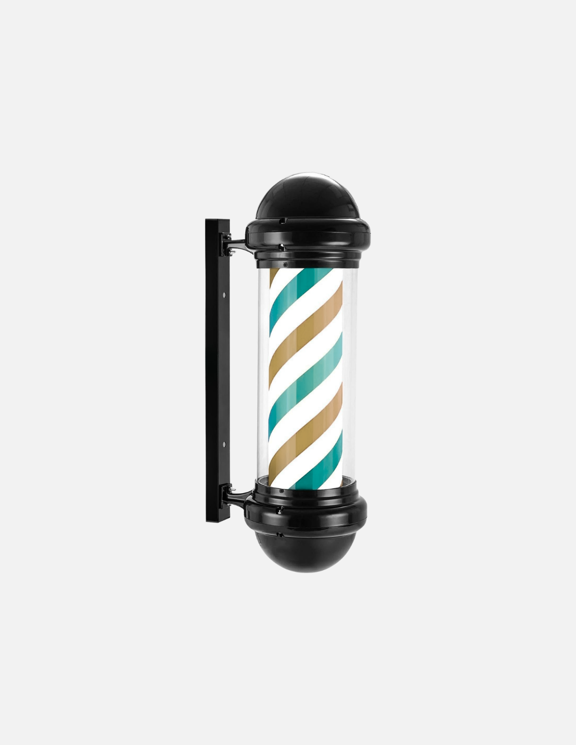 Customizable rotating barber pole for barbershop exterior signage 💈