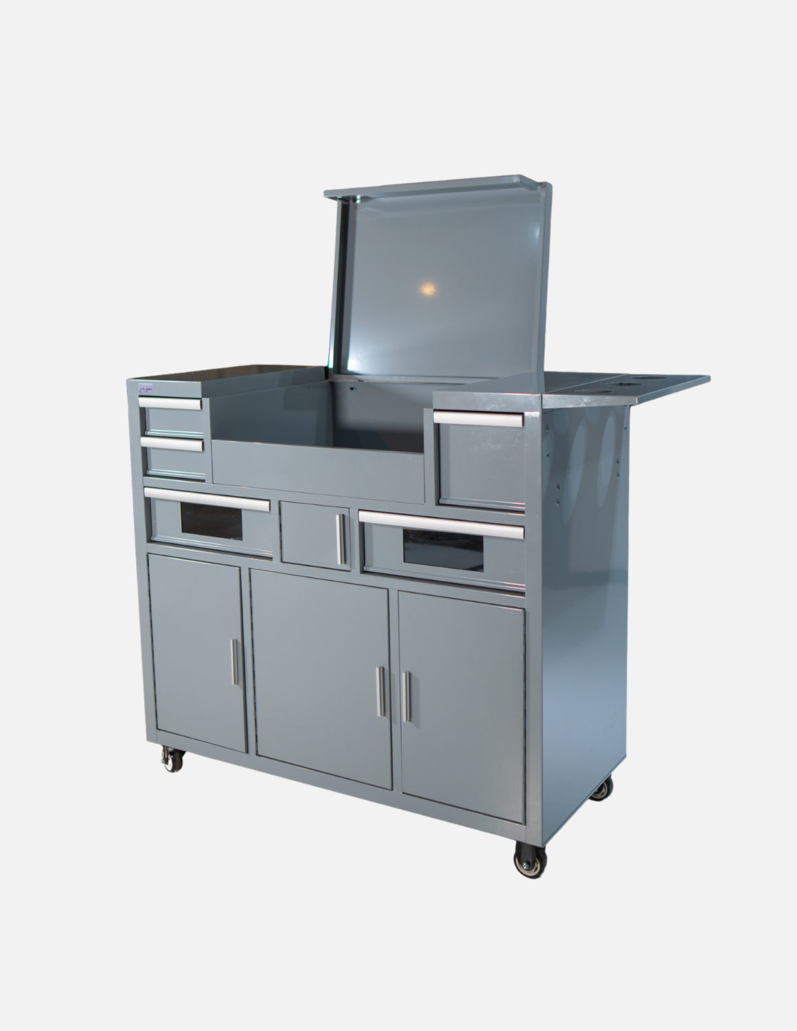 Friseur Arbeitsstation Evolution mit LED Spiegel