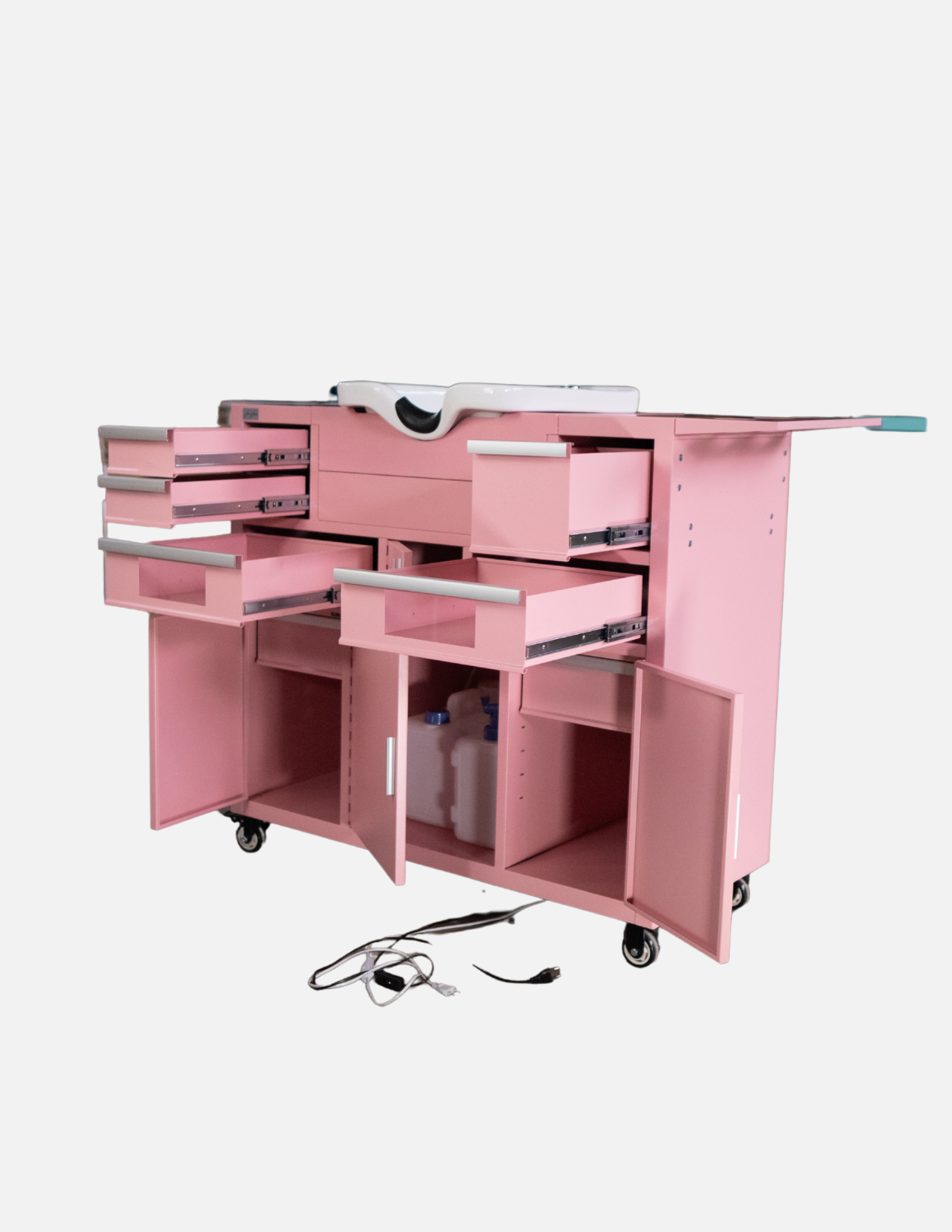 Friseur Arbeitsstation Evolution mit LED Spiegel