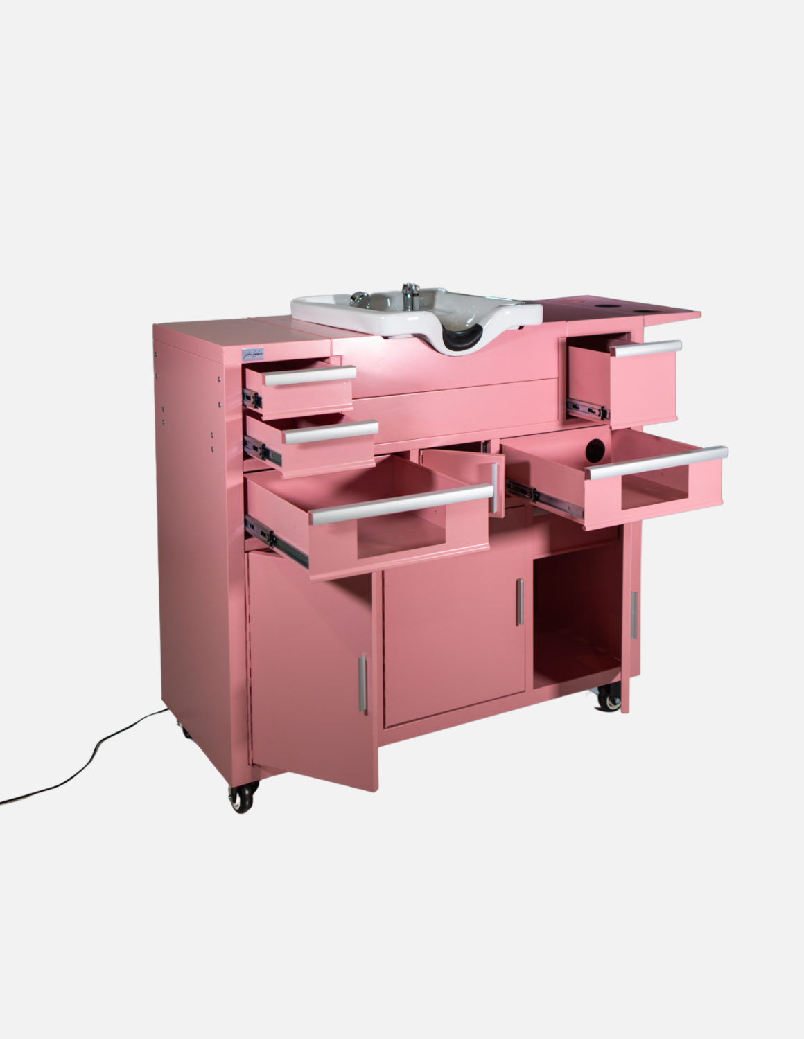 Friseur Arbeitsstation Evolution mit LED Spiegel