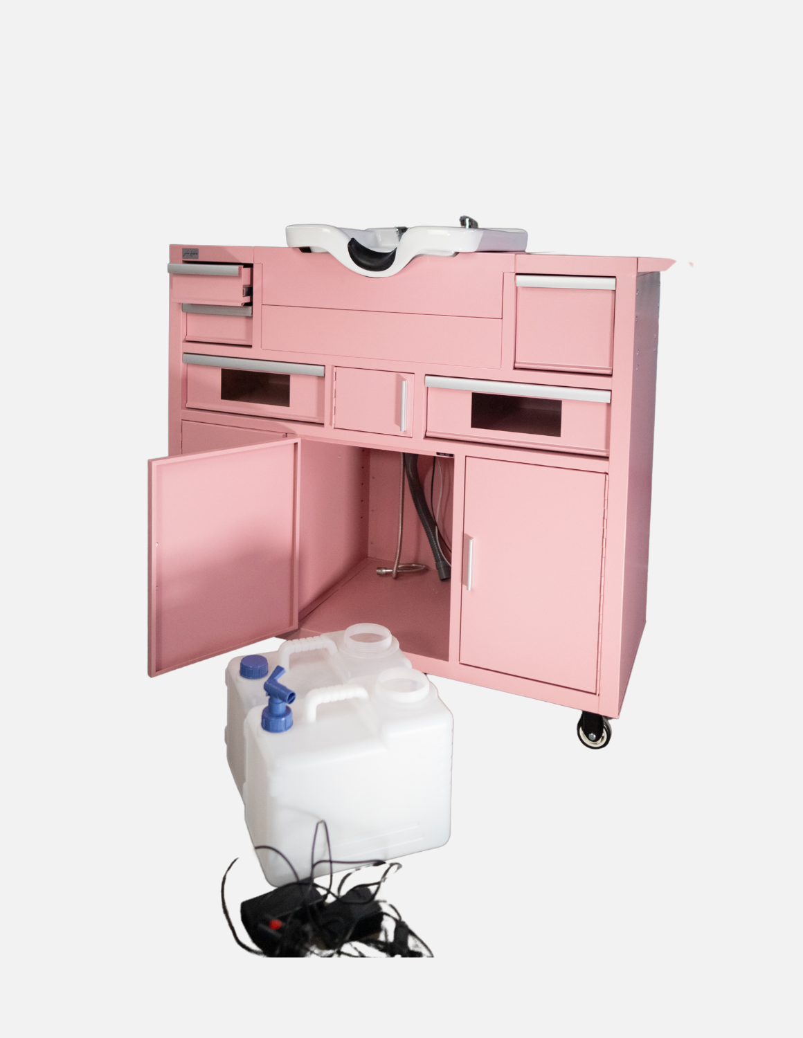 Friseur Arbeitsstation Evolution mit LED Spiegel