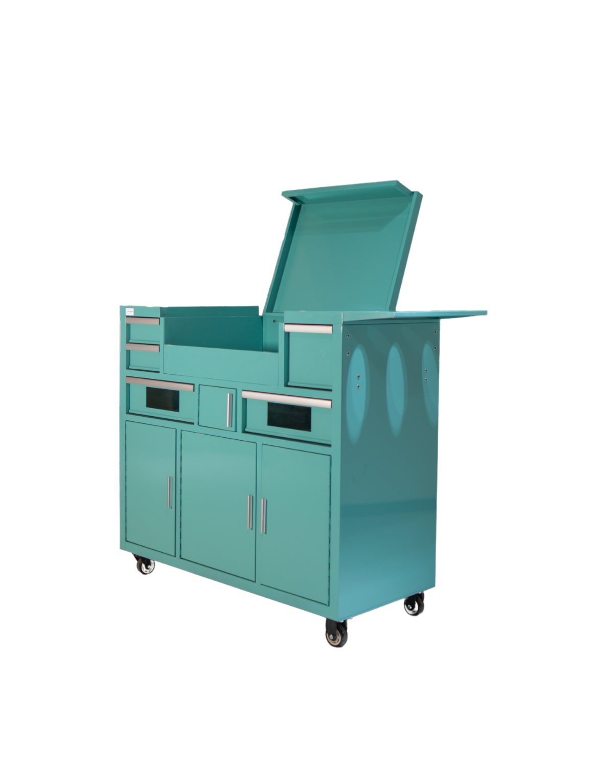 Friseur Arbeitsstation Evolution mit LED Spiegel