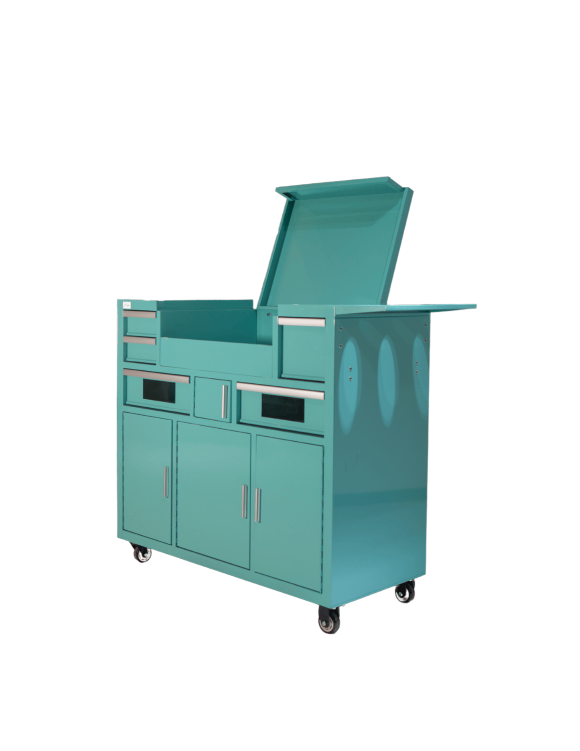 Friseur Arbeitsstation Evolution mit LED Spiegel