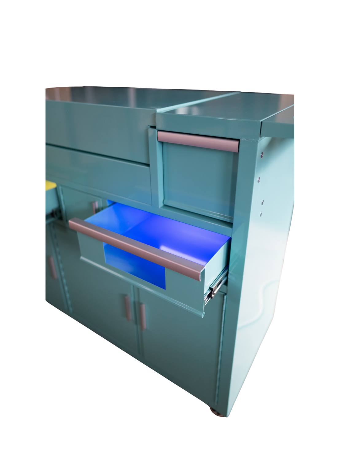 Friseur Arbeitsstation Evolution mit LED Spiegel