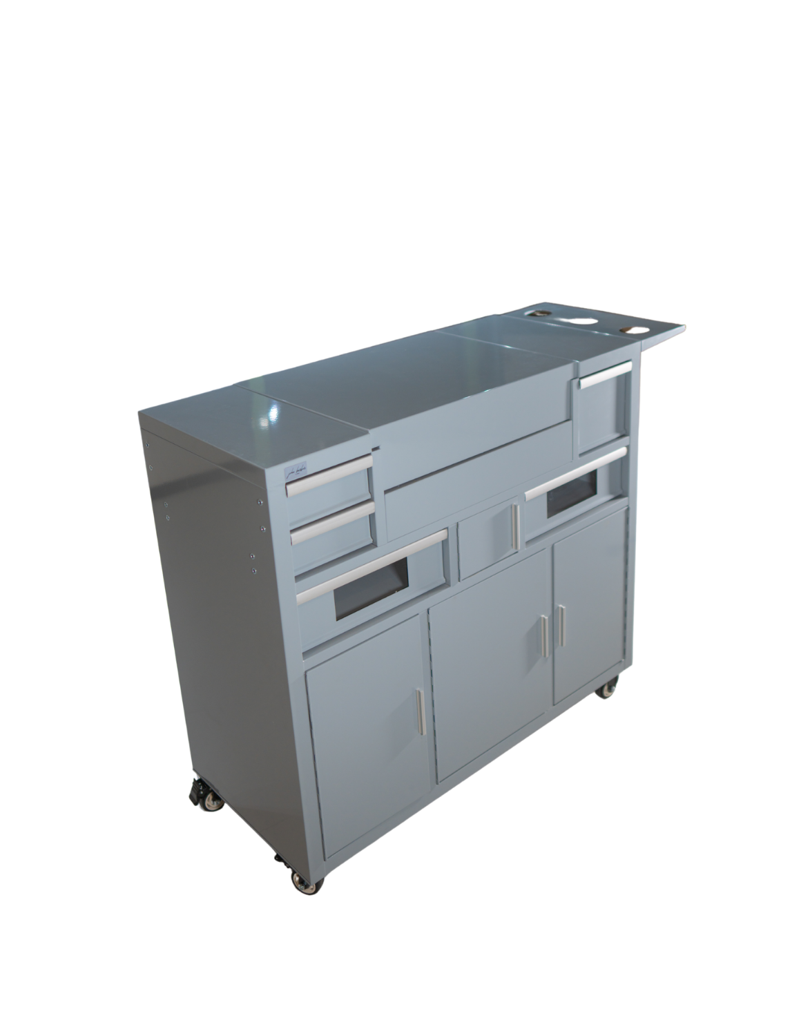 Friseur Arbeitsstation Evolution mit LED Spiegel