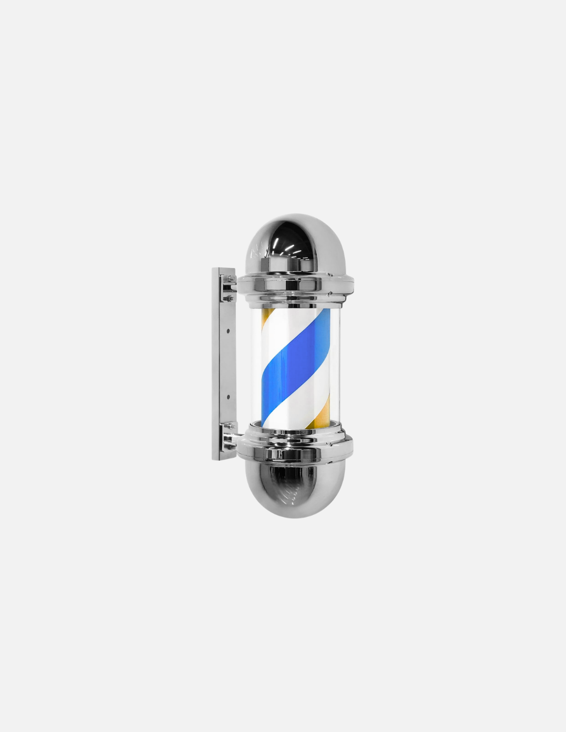 Customizable rotating barber pole for barbershop exterior signage 💈