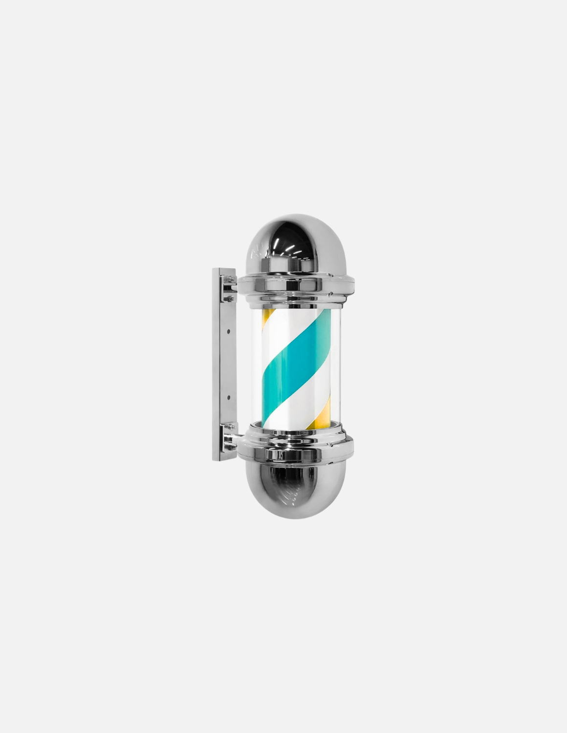 Customizable rotating barber pole for barbershop exterior signage 💈